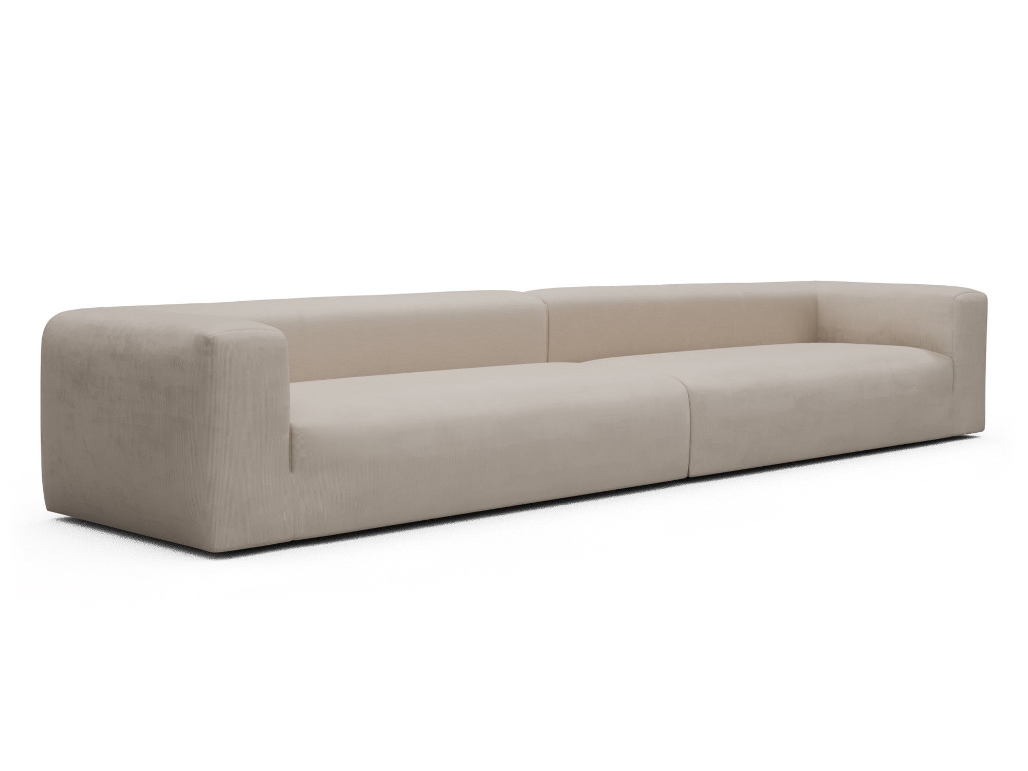 Skandi Home Modulares XXL Sofa Fred 5-Sitzer Cordufine-Off-White moebelfaktor