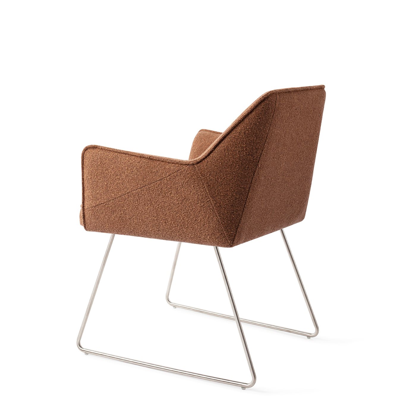 Jesper Home Esszimmerstuhl Tome Cinnamon-Bun Slide Stahl