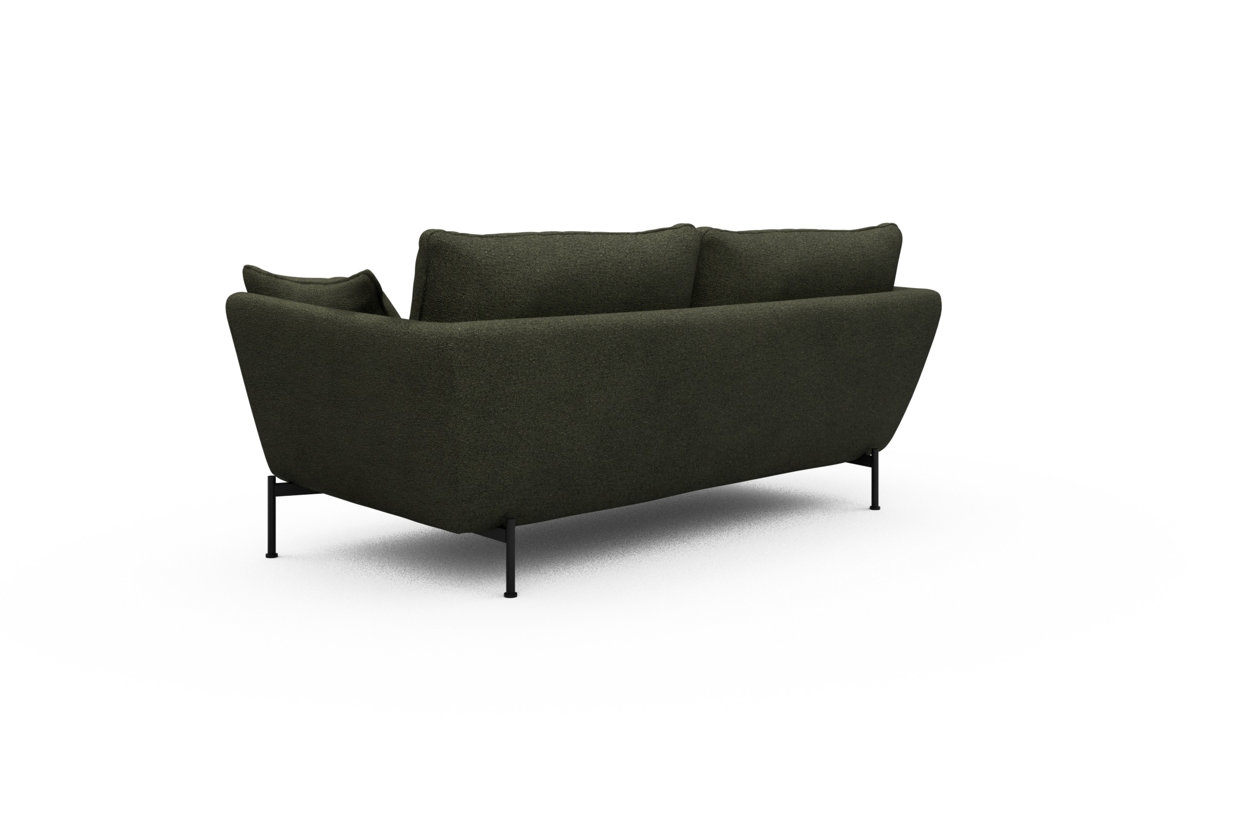 Sofa Anton 2-Sitzer Boucle-Forest-Green