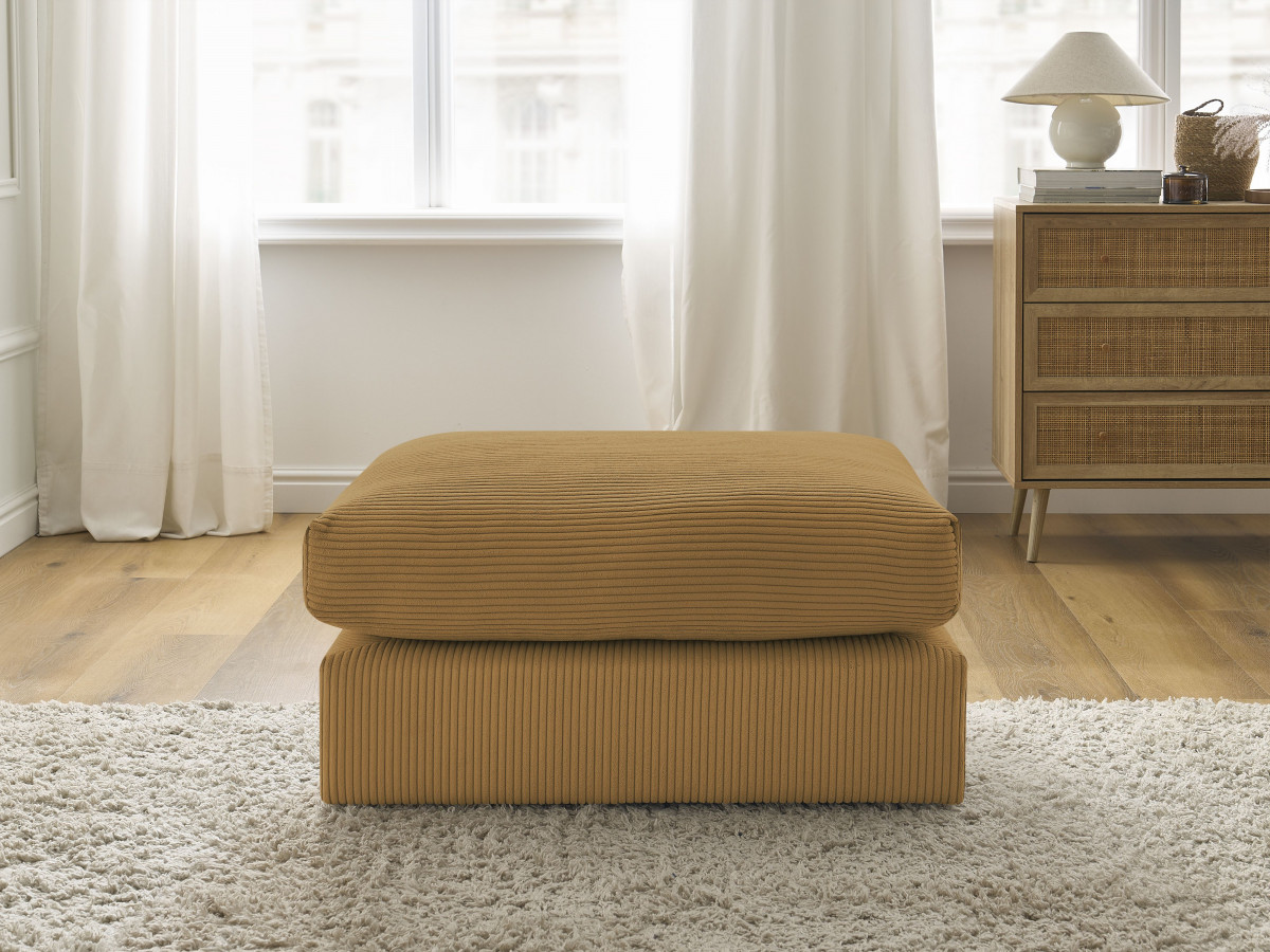 Bobochic Paris Pouf Cordsamt Gelb