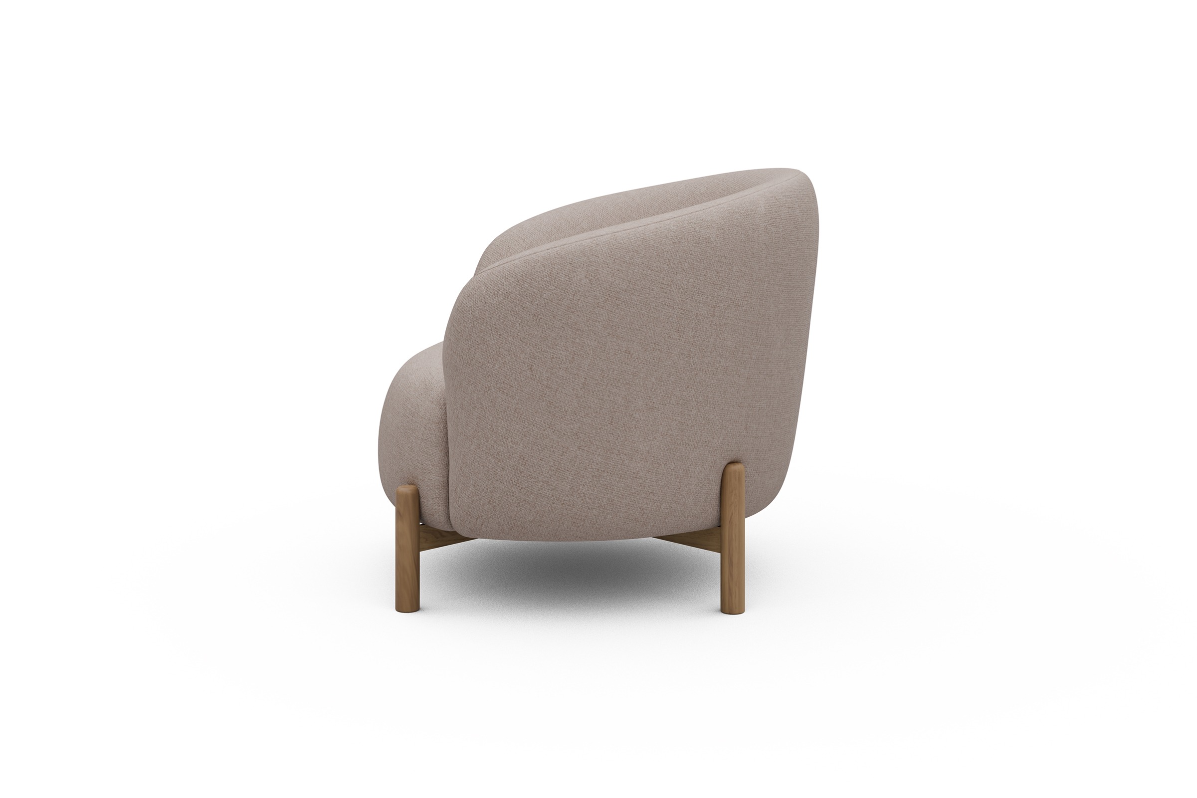 Sessel Ronda Holzbeine Eiche Natur Weda-Sand