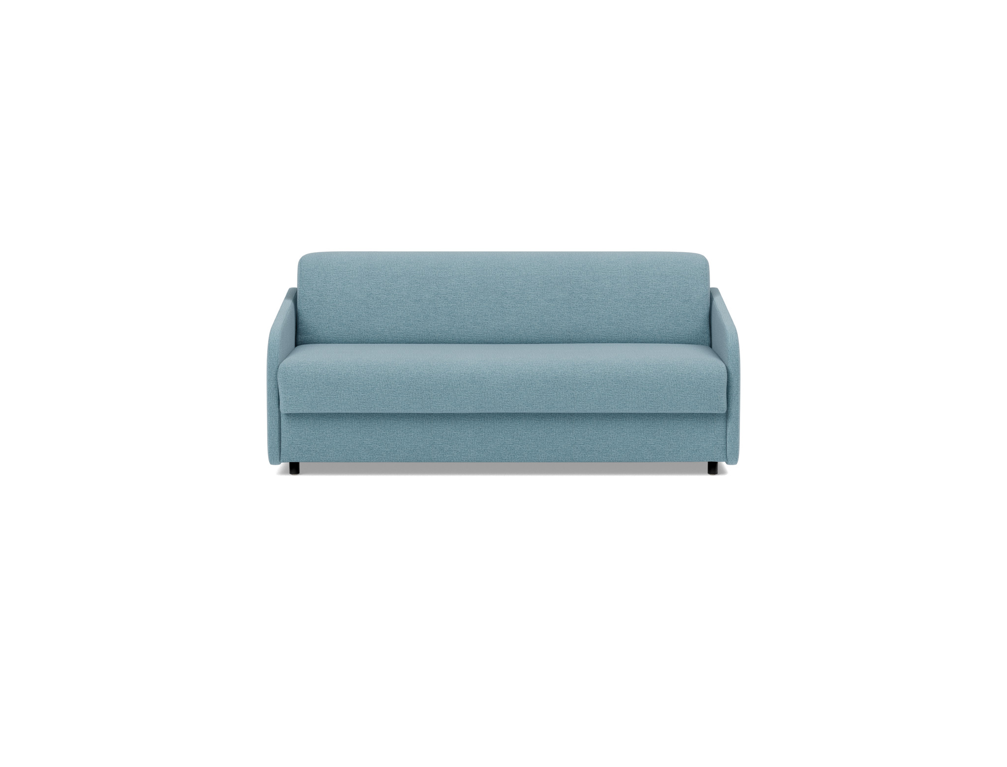 Schlafsofa Eivor mit Memory-Matratze 140 Flachgewebe Mixed Dance 525-Light-Blue