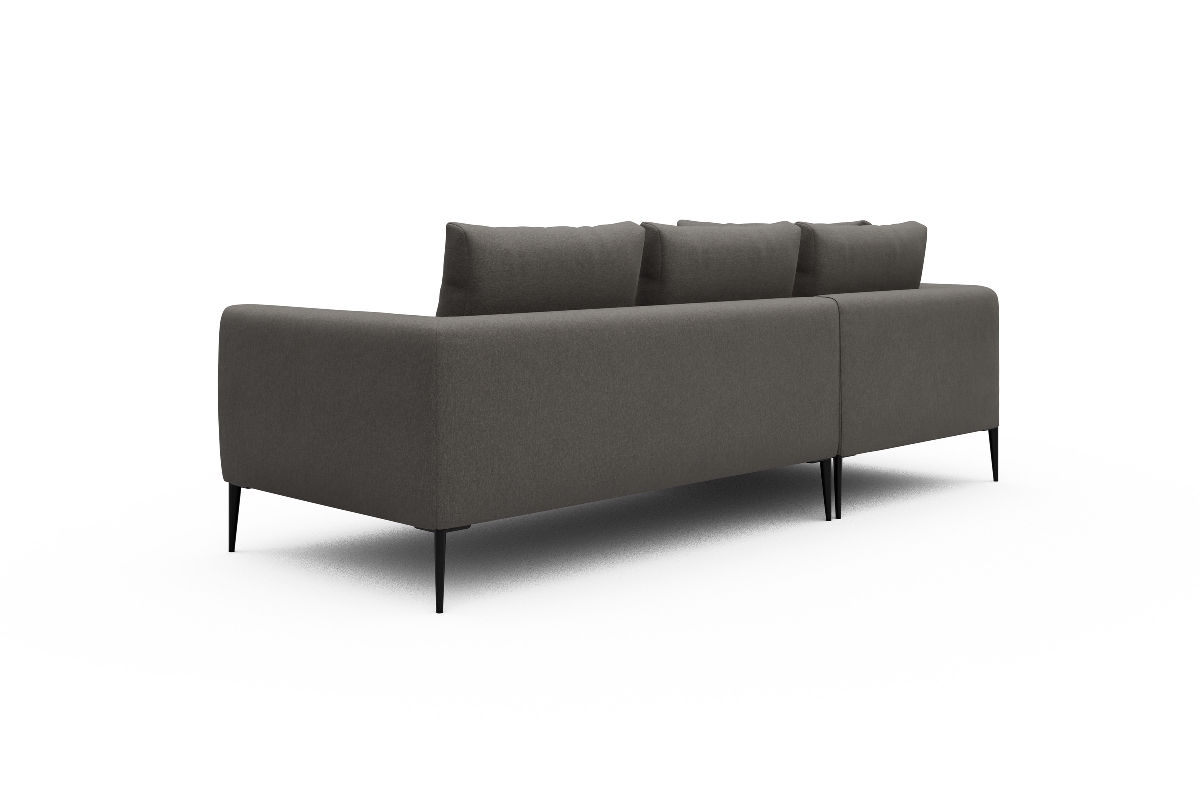 Ecksofa Paul Relax-Ecke links mit 2-Sitzer Satya-Taupe