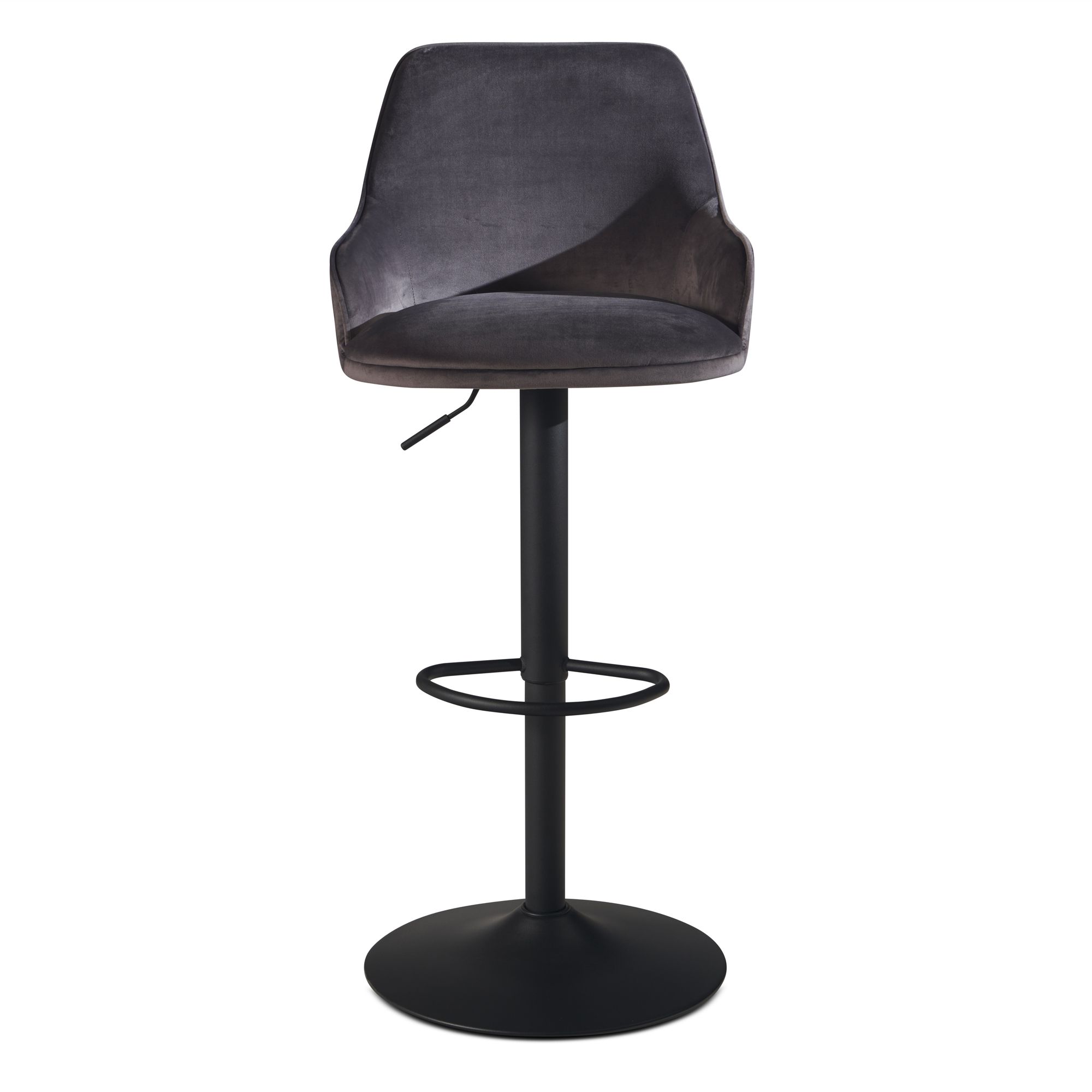 Barhocker Rypefjord Samt Grau 45 × 45 × 106 cm