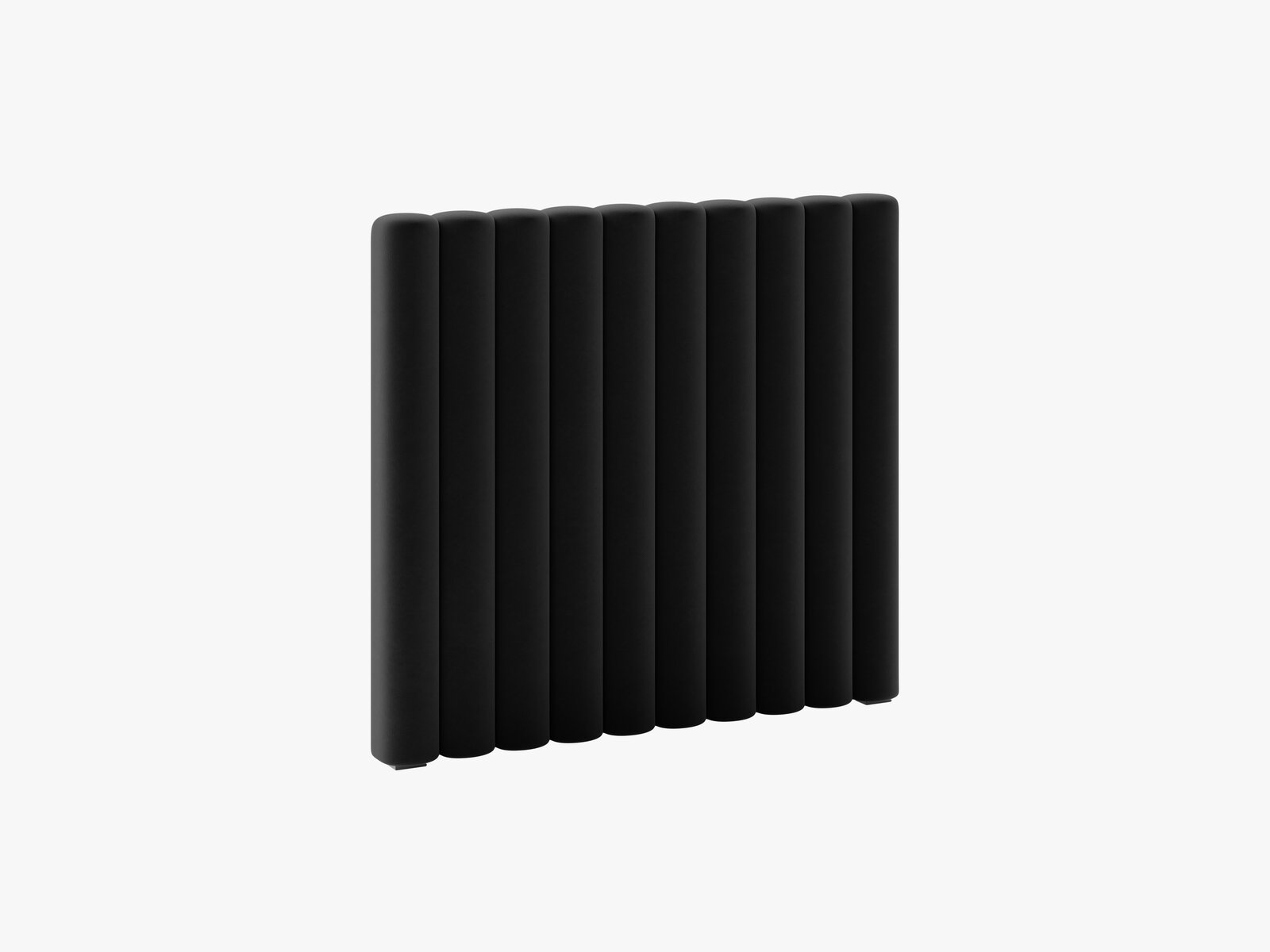 Micadoni Mistero Samtiger Kopfteil 80 cm Samt Paris Schwarz 100x95