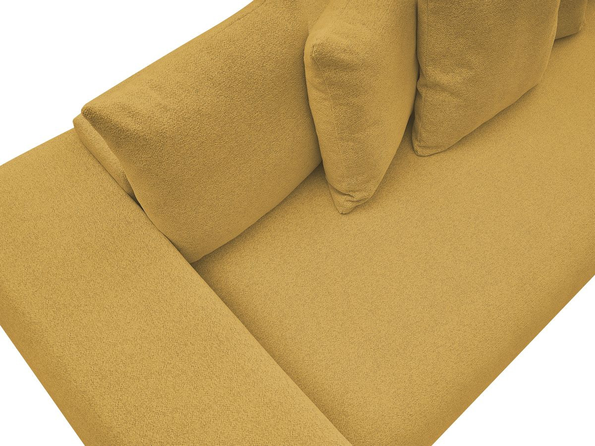Bobochic Voltaire Sofa 3-Sitzer 280 × 124 cm Melange-Stoff Gelb