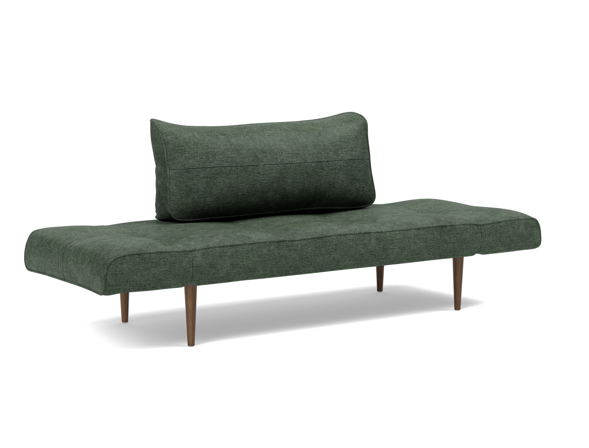 Tagesbett Zeal Flachgewebe Avella 281-Pine-Green Beine Styletto Eiche dunkel