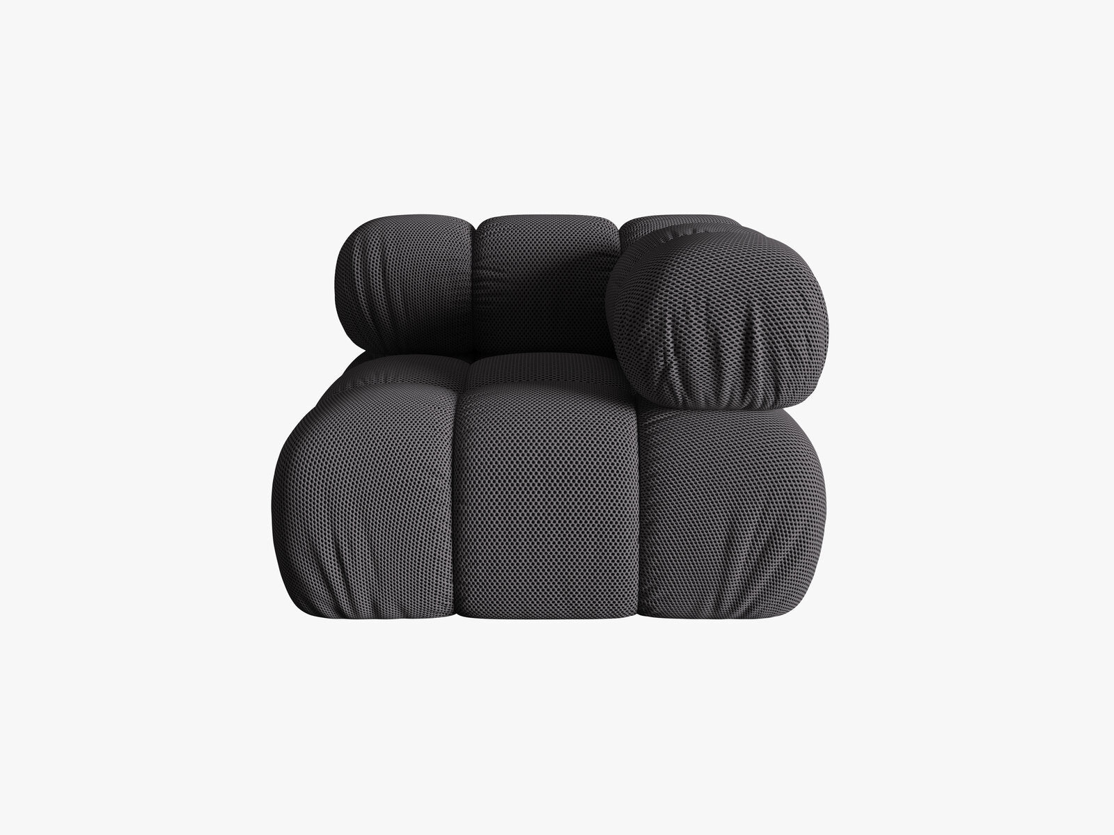 Micadoni symmetrisches Eckmodul Bellis 3D-Stoff Sonic Espresso