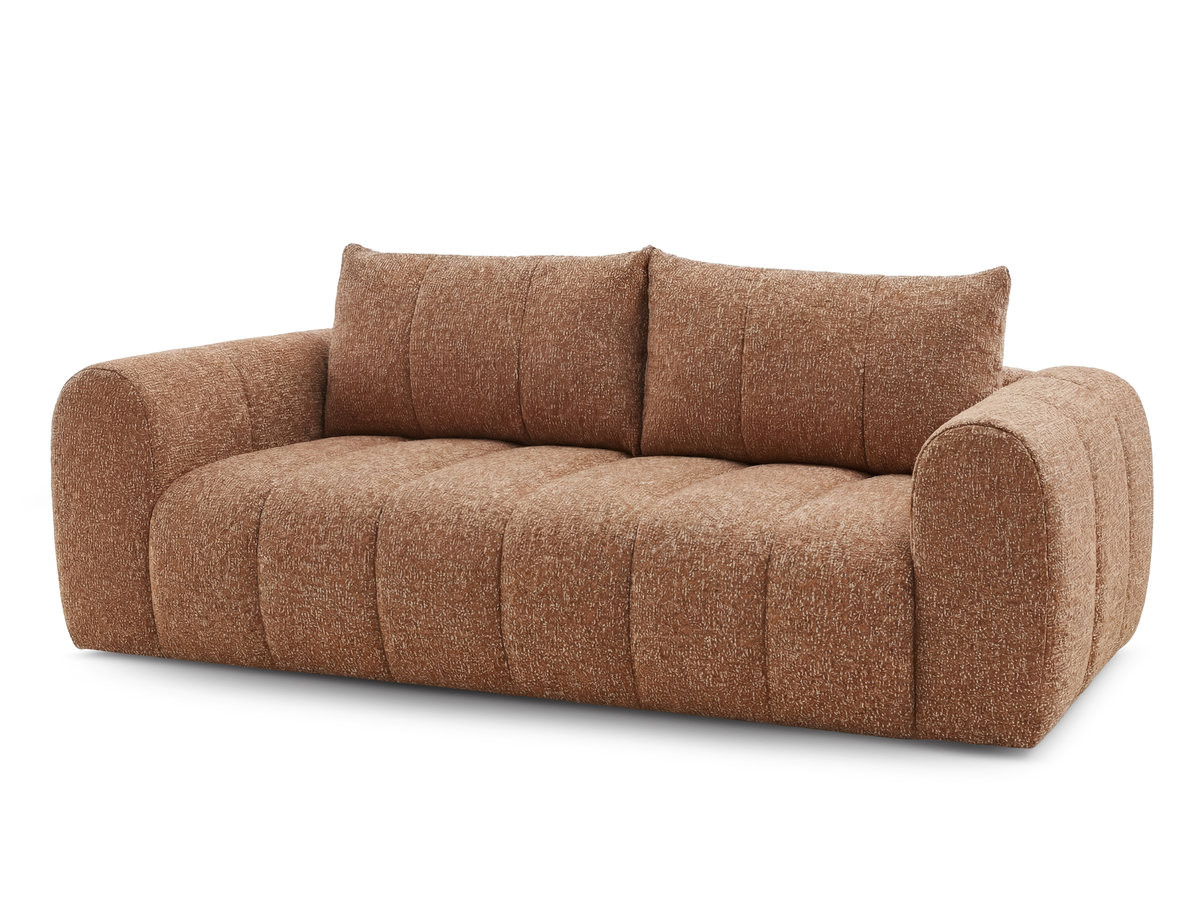 Bobochic Nesty Sofa 3-Sitzer Melange-Stoff Orange
