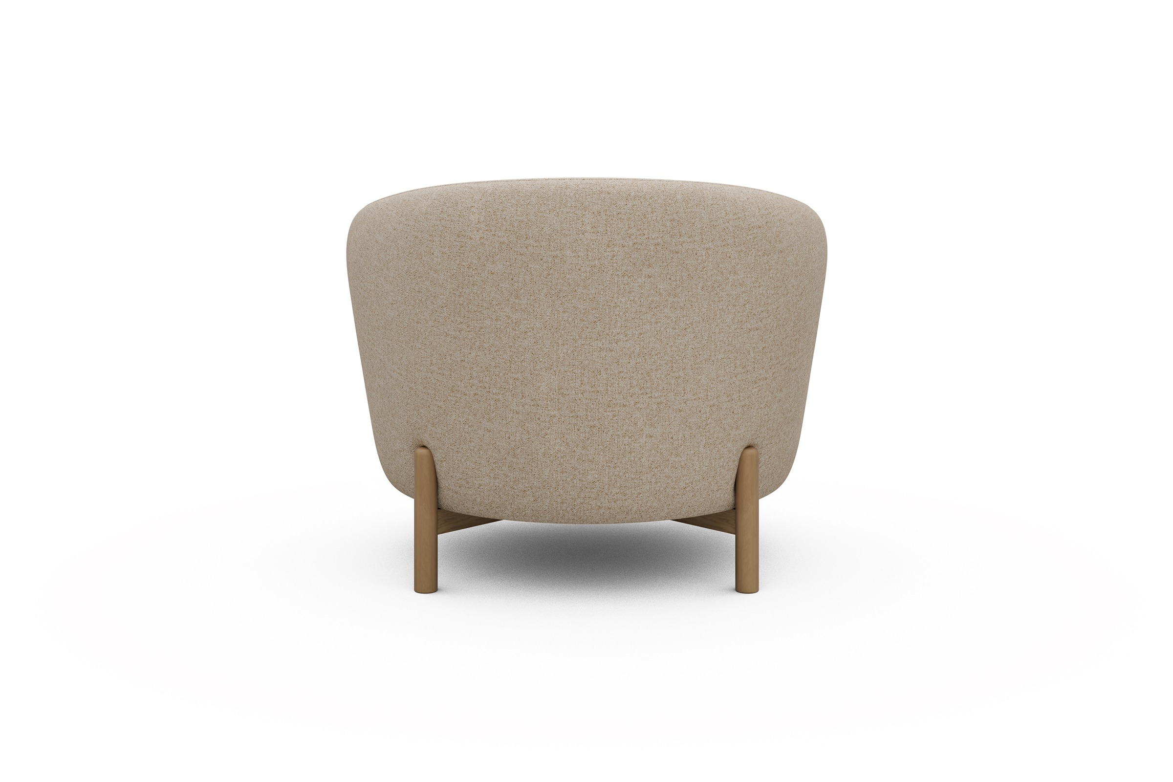Sessel Ronda Holzbeine Eiche Natur Casone-Natural-Beige