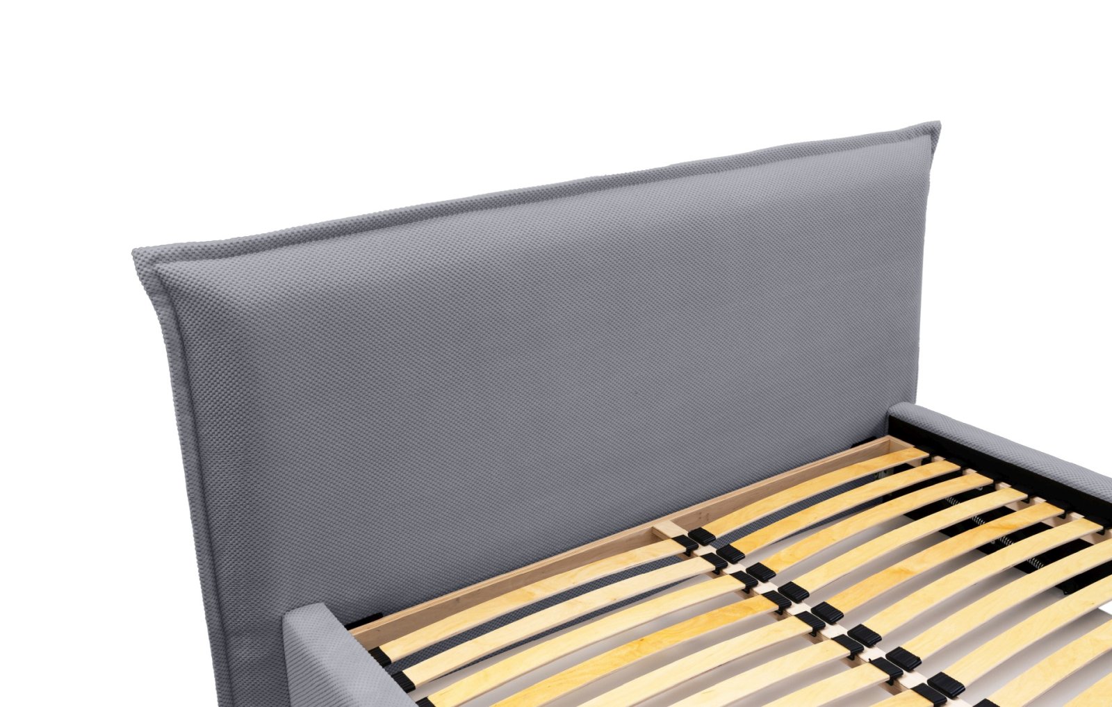 Polsterbett Renoa Strukturgewebe 140x200 mit Metallrahmen Pop 02