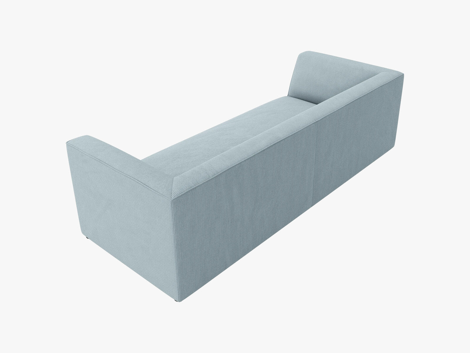 Micadoni Sofa Ruby 3-Sitzer Kord Scala Hellblau