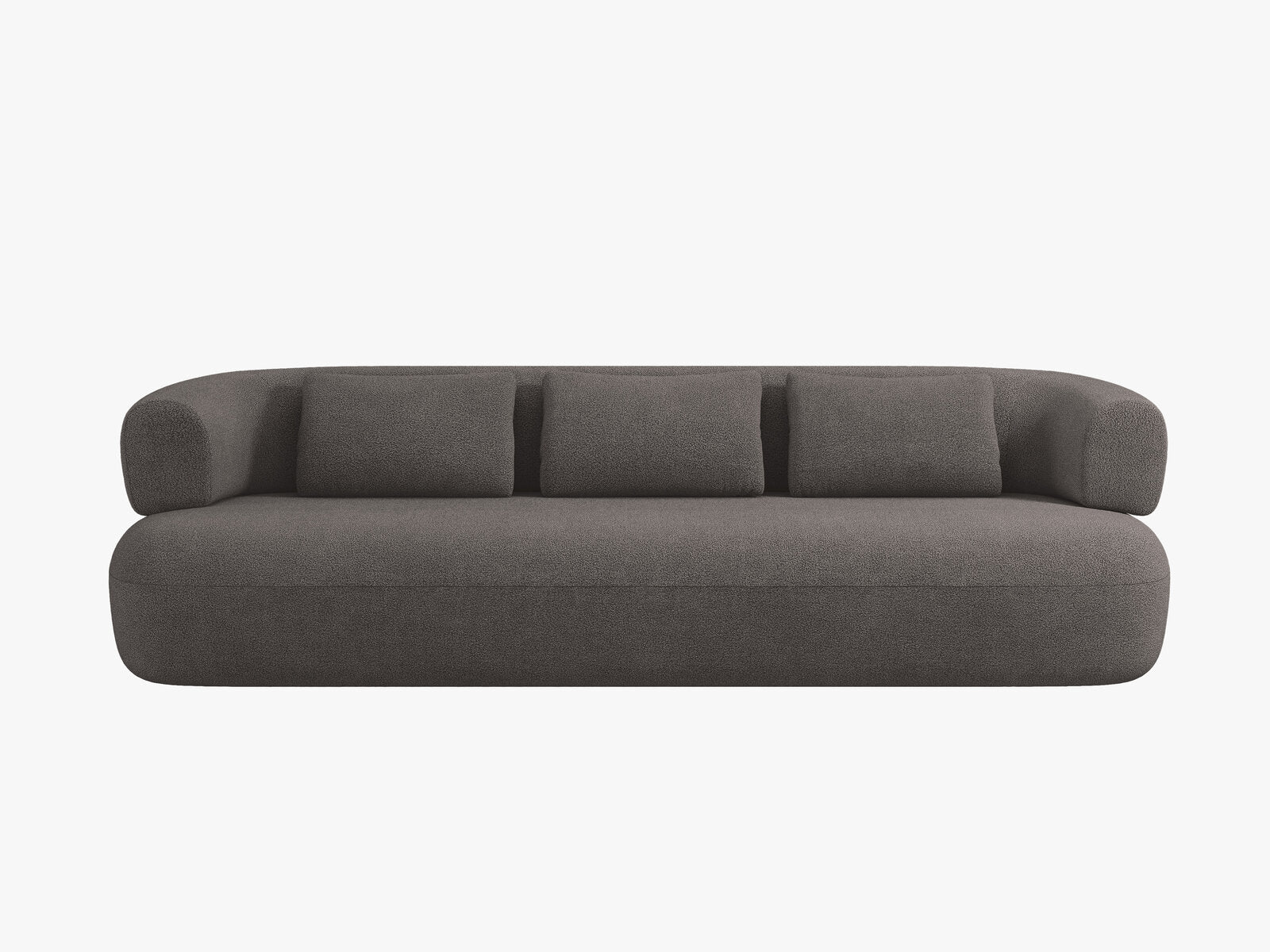 Micadoni Sofa Jenny 3-Sitzer Boucle Now or Never Grau