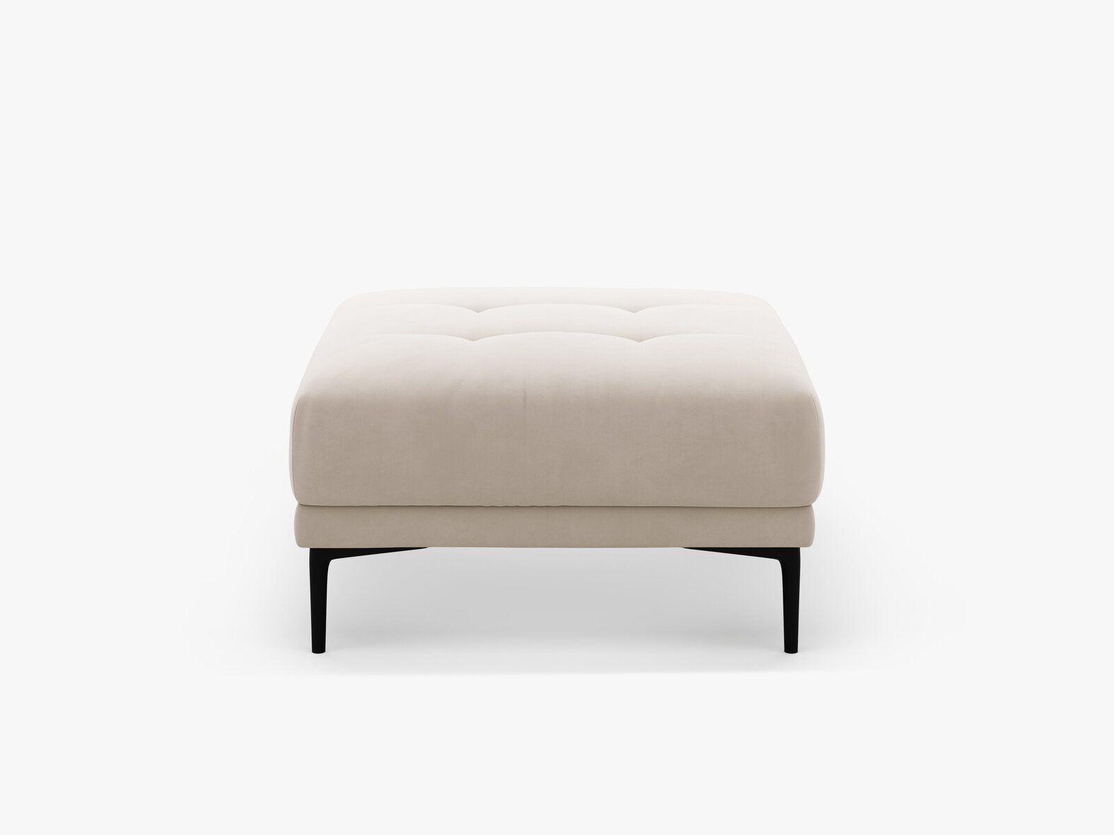 Micadoni Hocker Bemy 1-Sitzer Samt Beige
