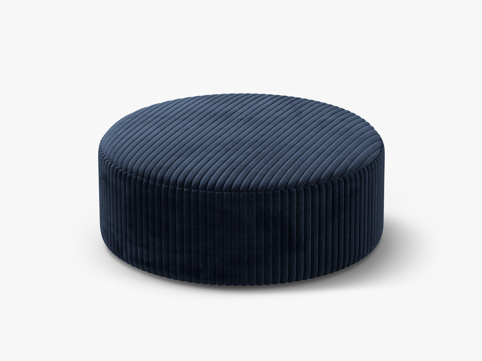 Micadoni Pouf Dia 90cm Kord Tilia Marineblau