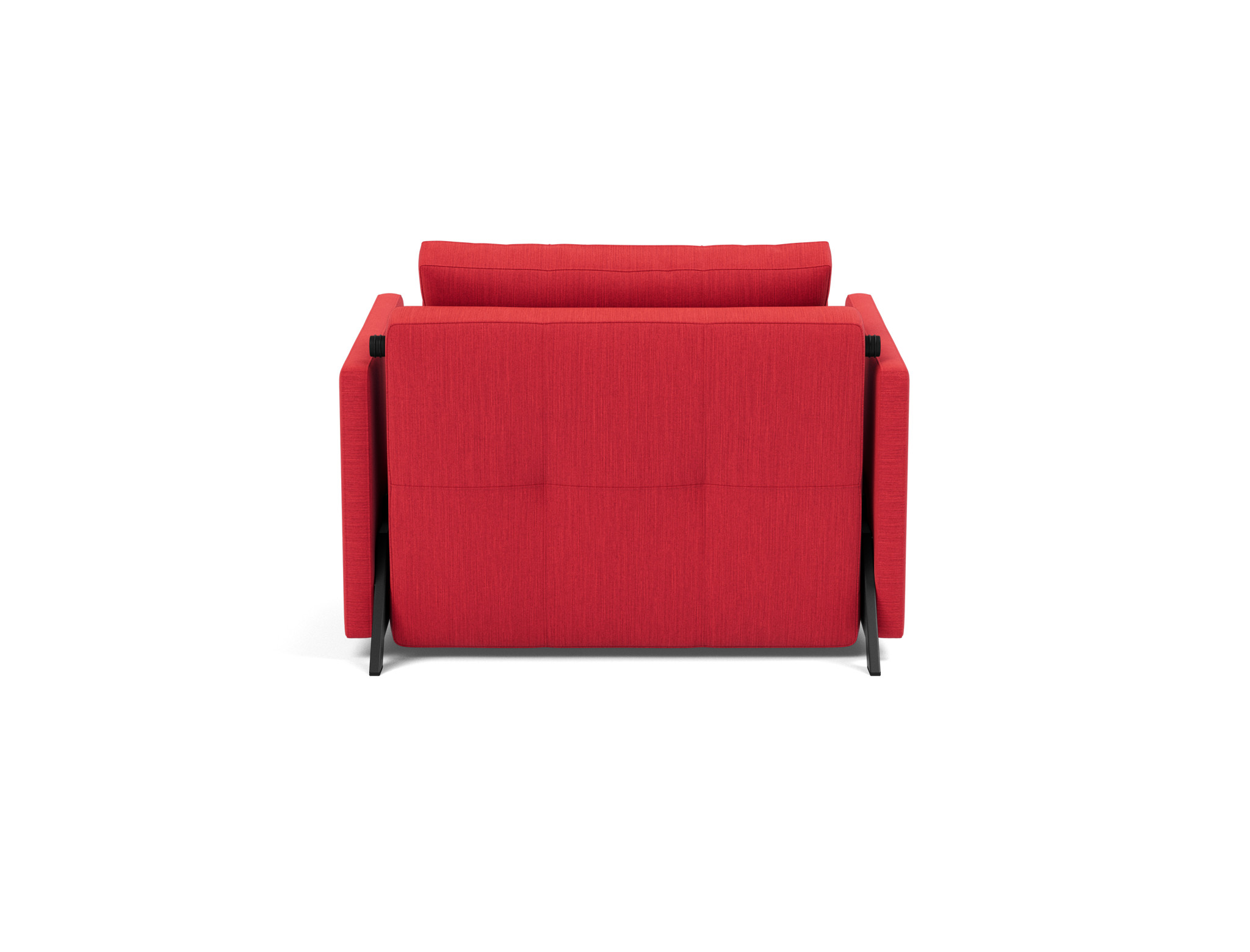 Schlafsessel Cubed 90 mit Armlehnen Flachgewebe Elegance 511-Red
