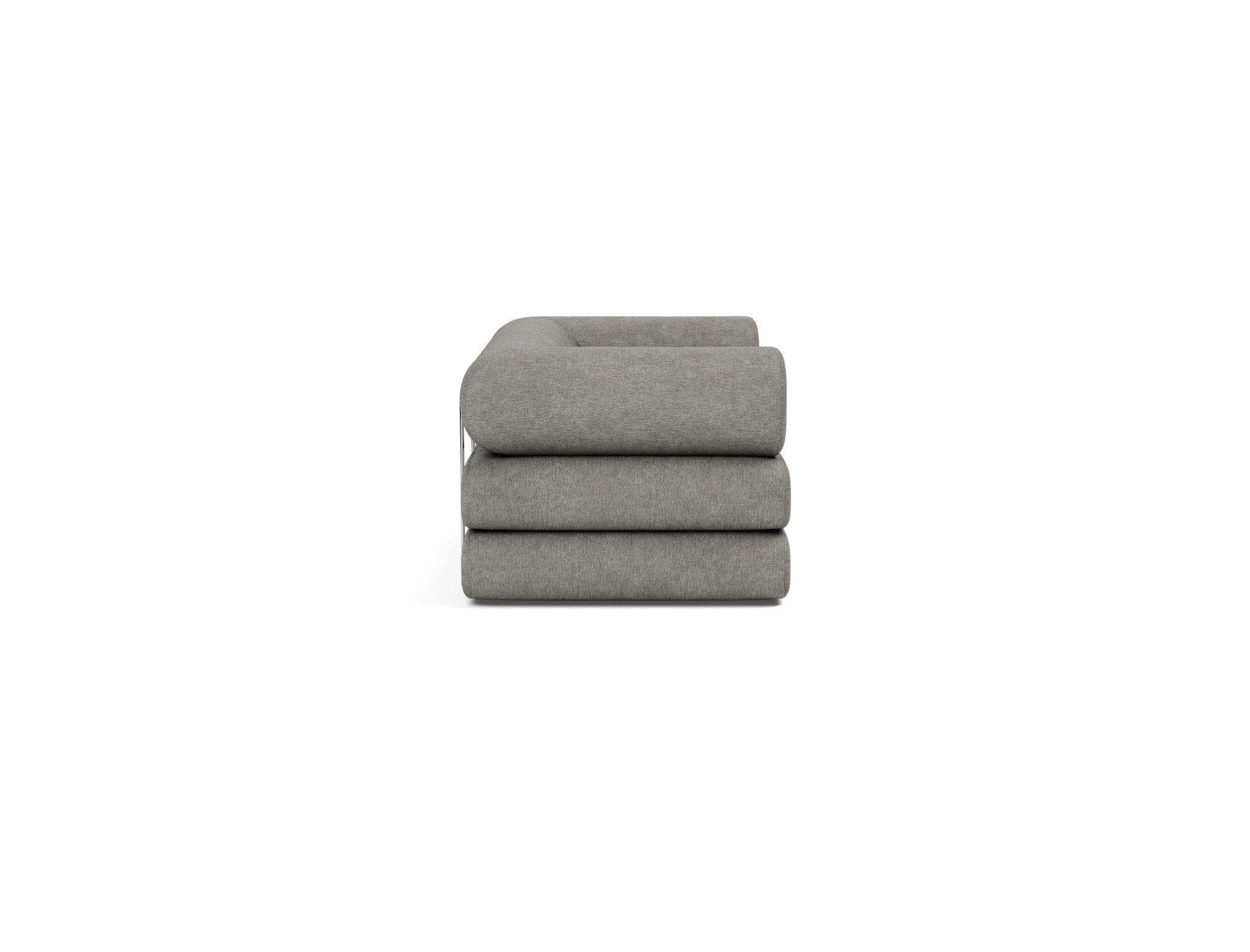 Tagesbett Circlus mit L-förmigen Armlehnen Flachgewebe Avella 282-Warm-Grey