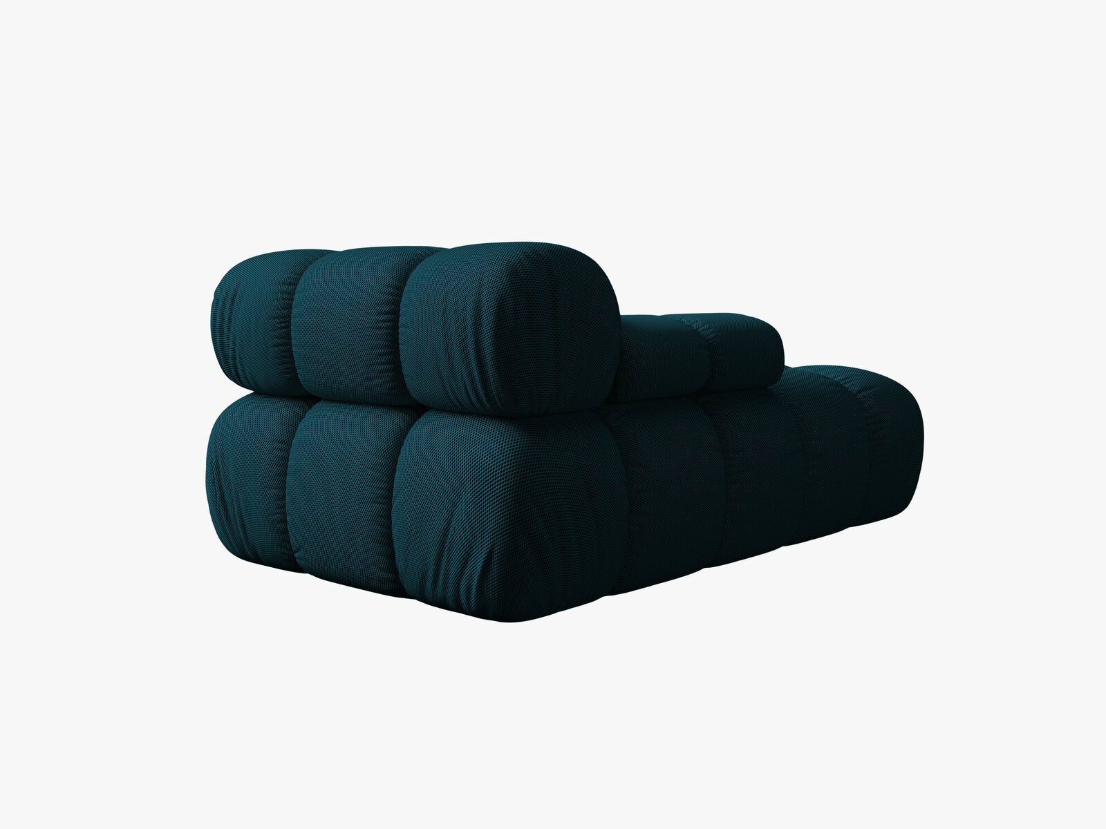 Micadoni Recamiere Bellis Links 3D-Stoff Sonic Marineblau