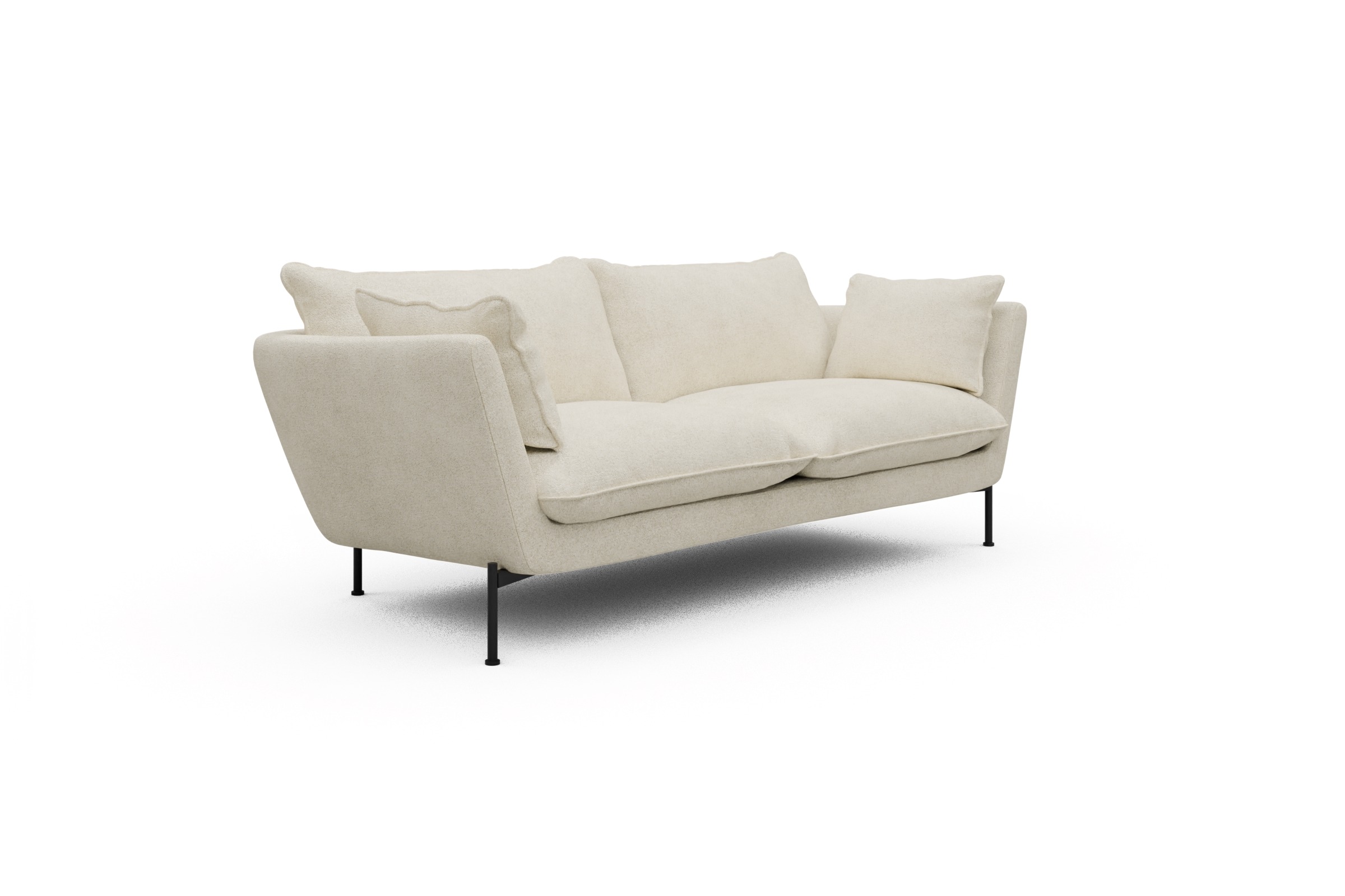 Sofa Anton PREMIUM 2-Sitzer Boucle-Off-White