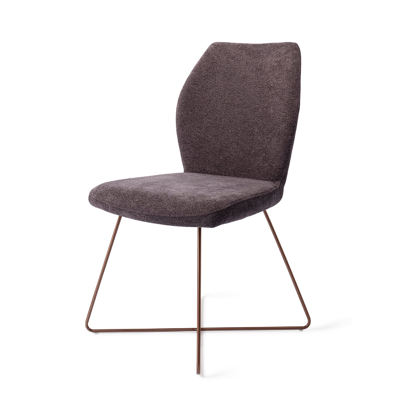 Jesper Home Esszimmerstuhl Ikata Almost-Black Cross Rosa