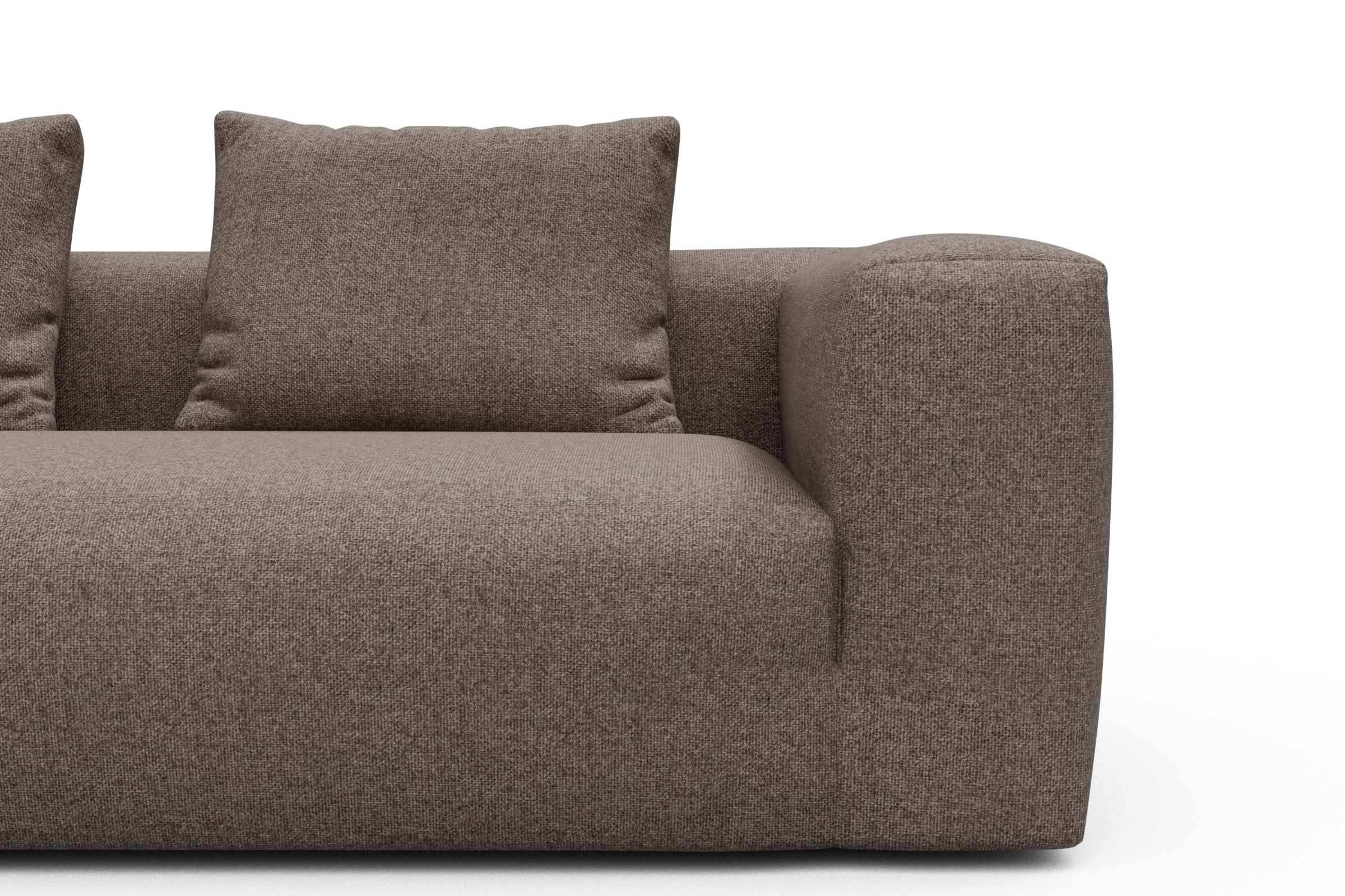 Ecksofa Fred Chaiselongue links mit 2,5-Sitzer Sama-Stone