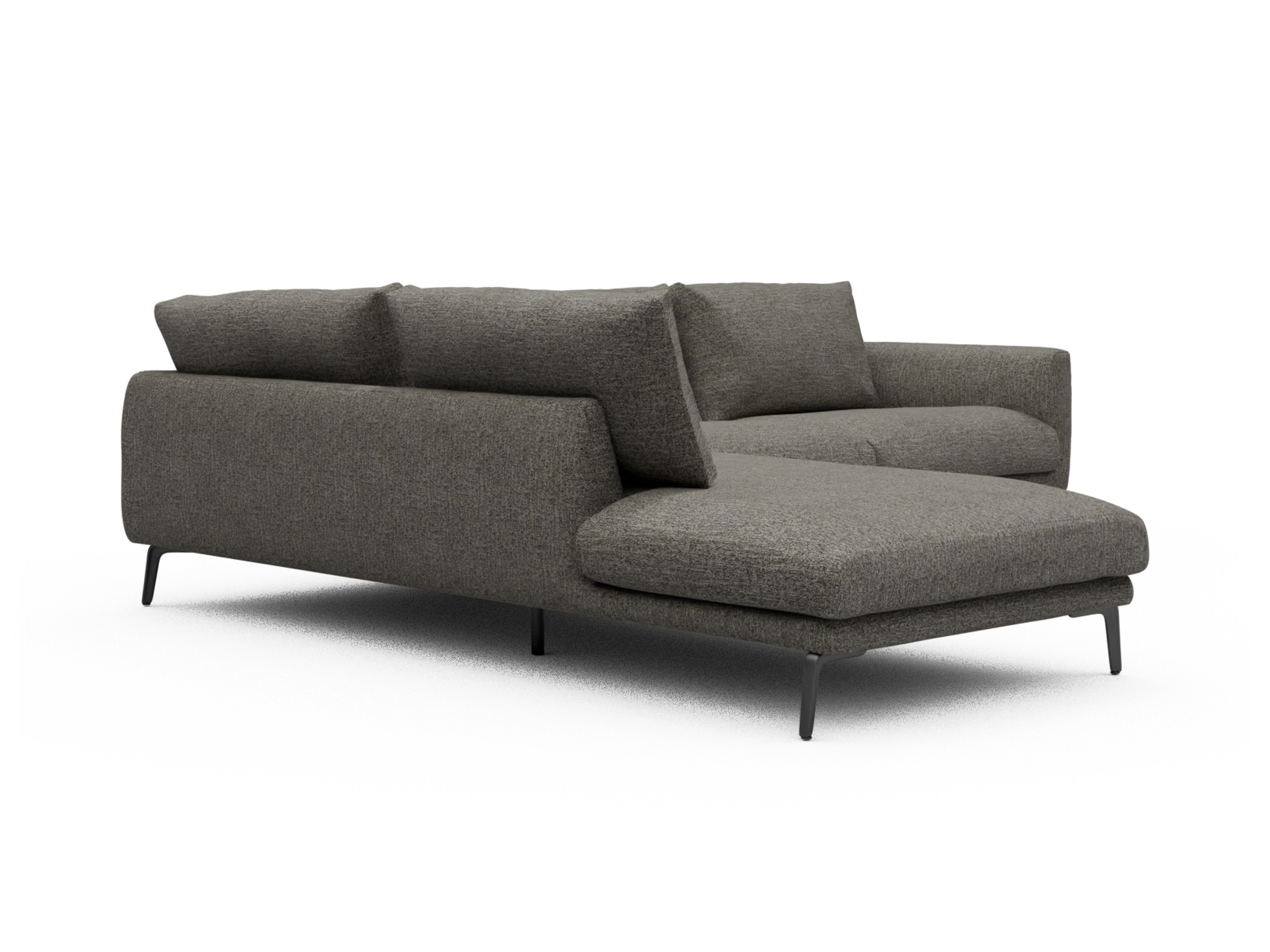 Skandi Home Ecksofa Karl Relax-Ecke links mit 2,5-Sitzer Carreno-Sepie-Brown moebelfaktor