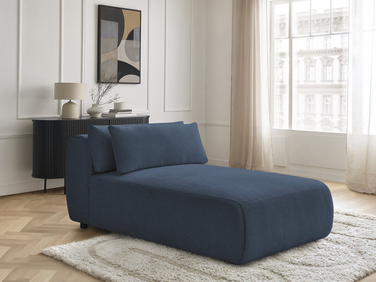 Bobochic Jana Méridienne-Modul Melange-Stoff Blau