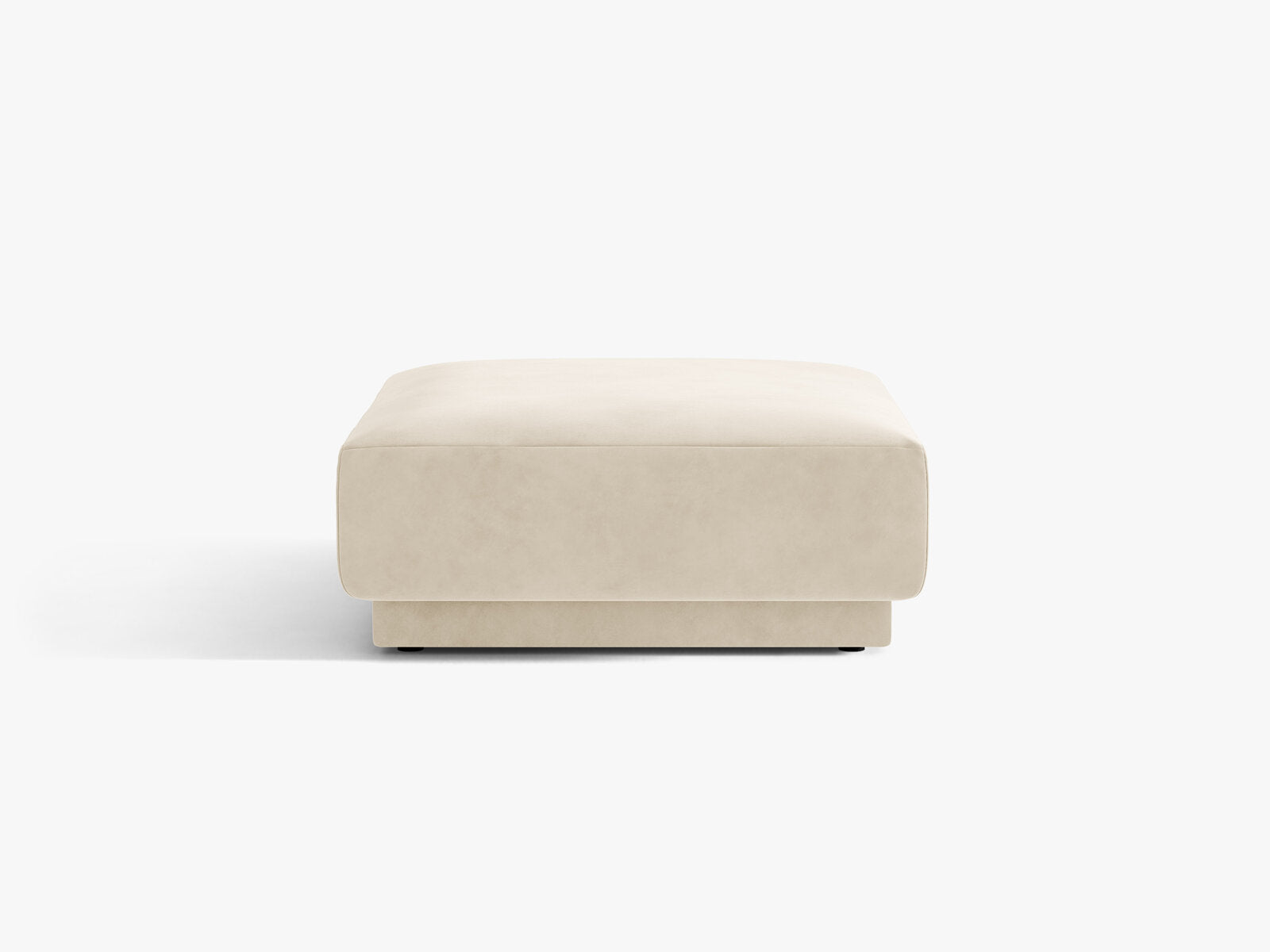Micadoni Hocker Miley 1-Sitzer Samt Venus Helles Beige