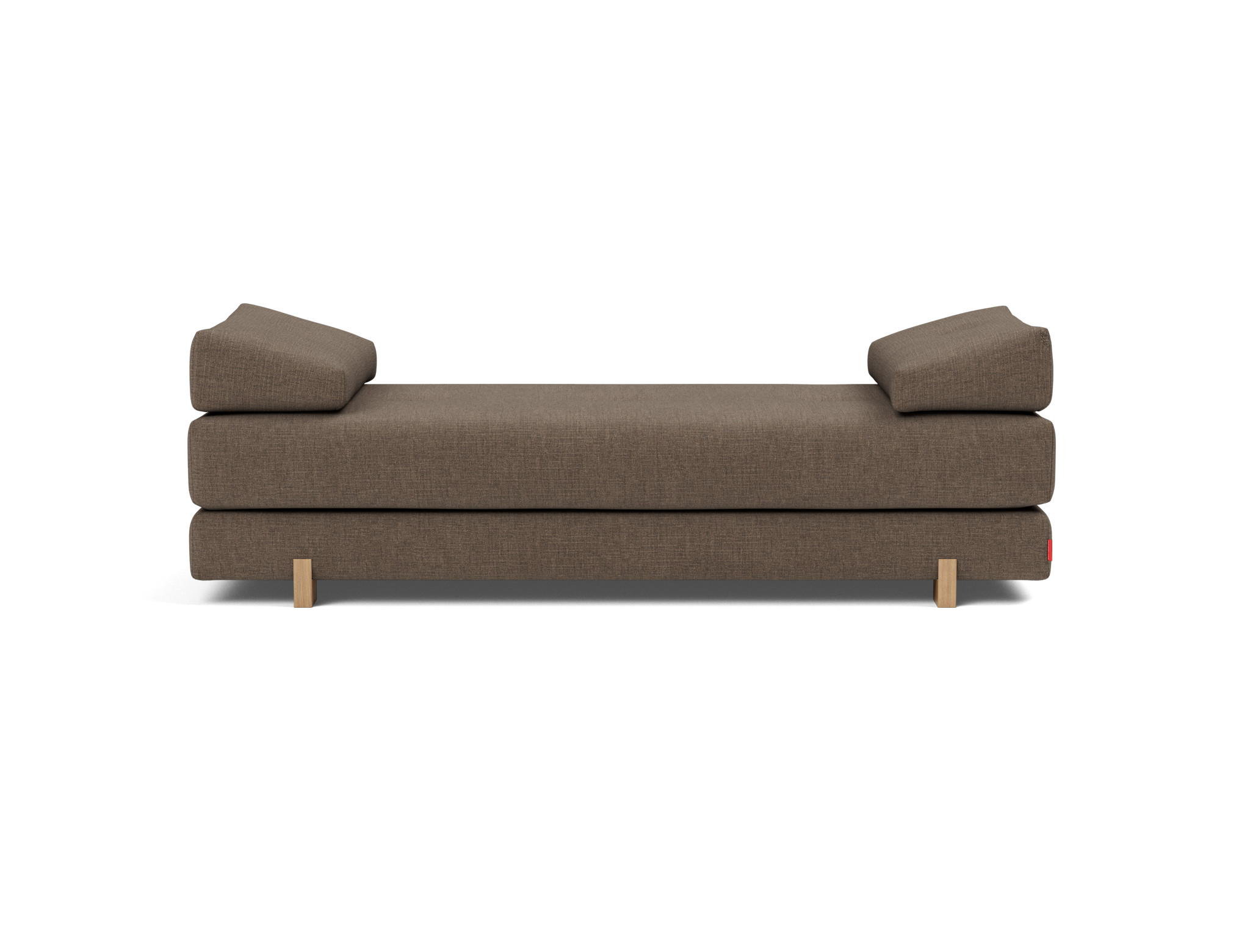 Tagesbett Sigmund Chenille Esina 411-Cedar-Brown Beine Drip Eiche