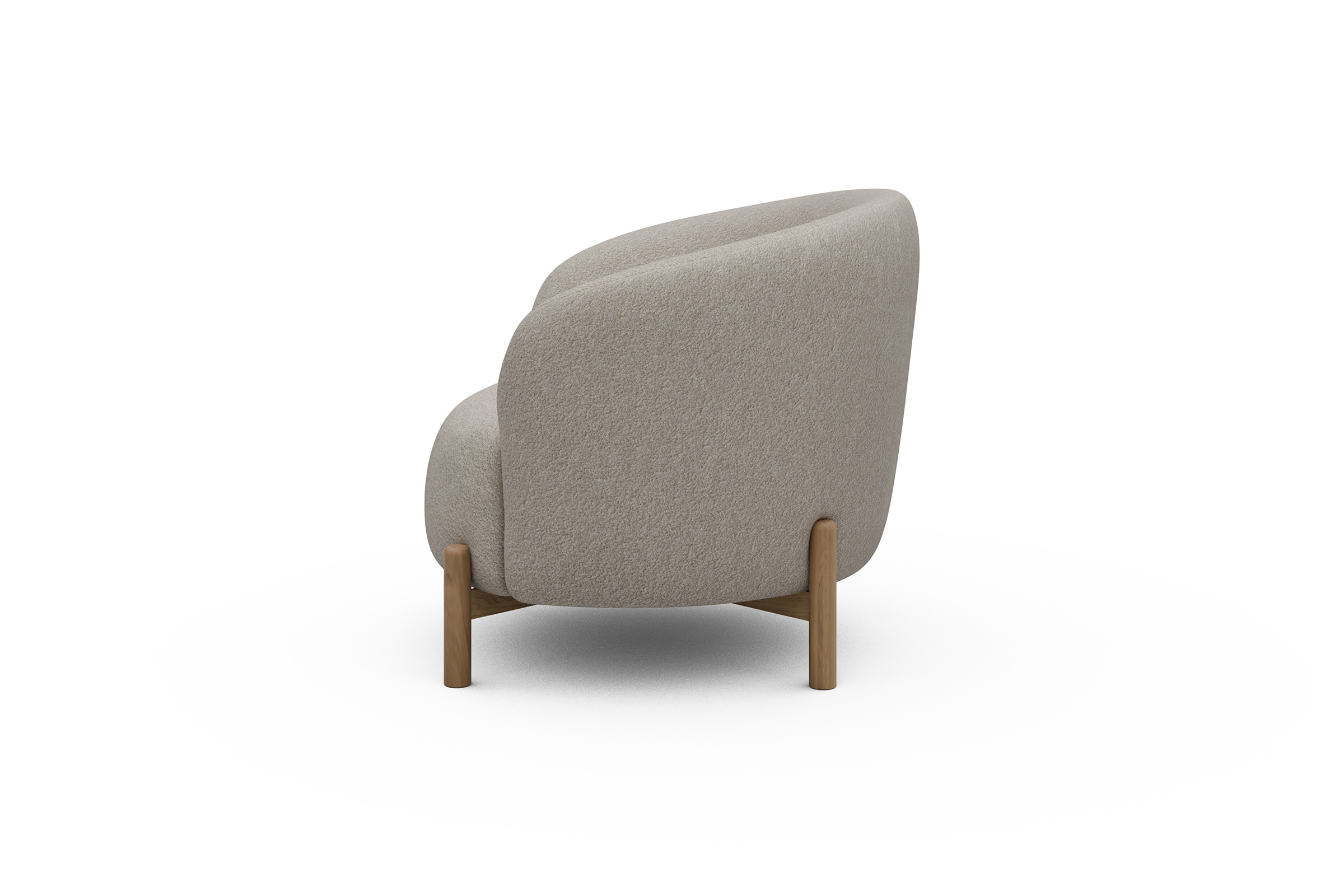 Sessel Ronda Holzbeine Eiche Natur Aivi-Lace-Beige