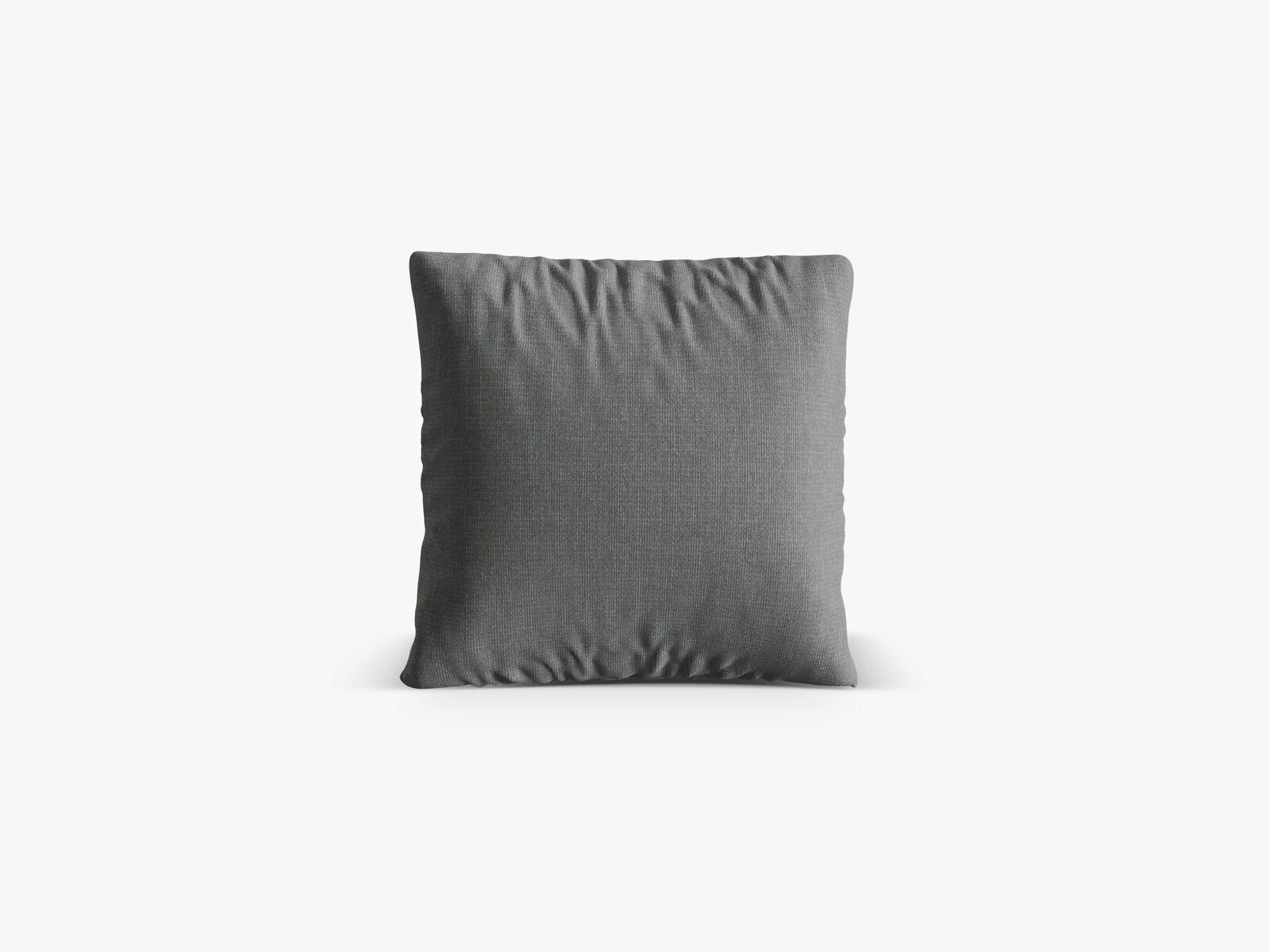 Micadoni Kissen Nuria Strukturierter Stoff Grau 40x40x13