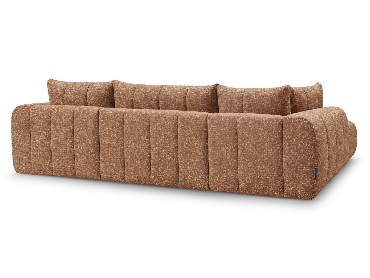 Bobochic Nesty Wohnlandschaft Melange-Stoff Orange Ecke rechts