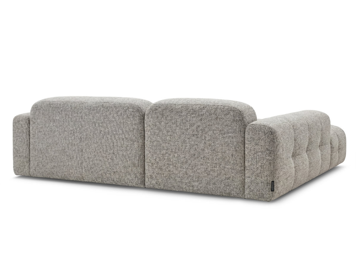 Bobochic Laura Ecksofa Melange-Stoff Taupe Ecke links