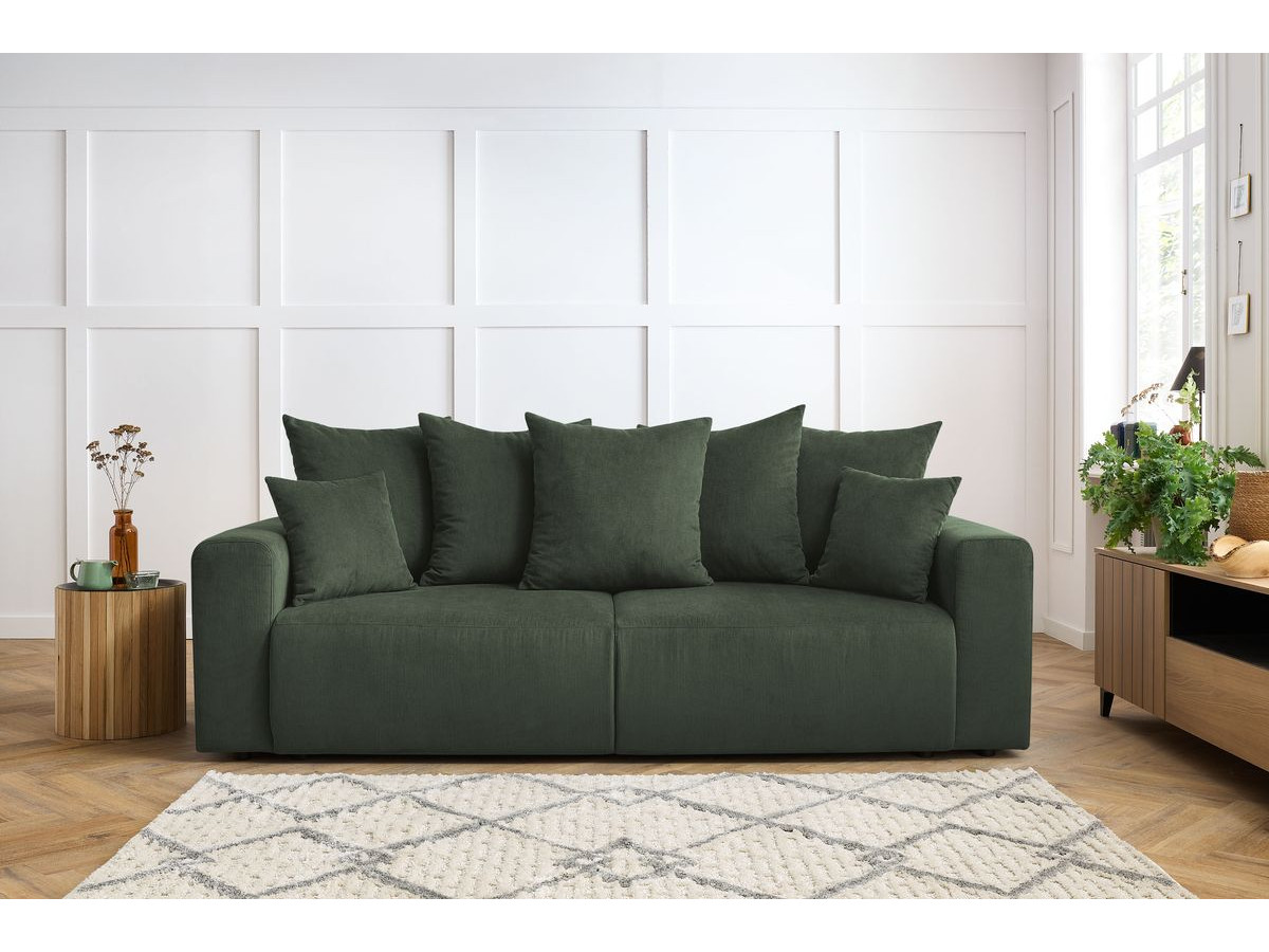 Bobochic Envy Sofa 3-Sitzer Cordsamt Grün