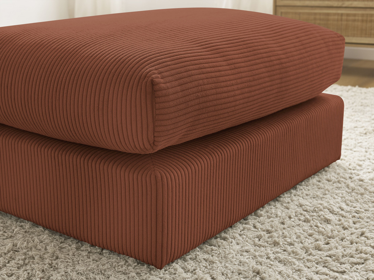 Bobochic Paris Pouf Cordsamt Orange