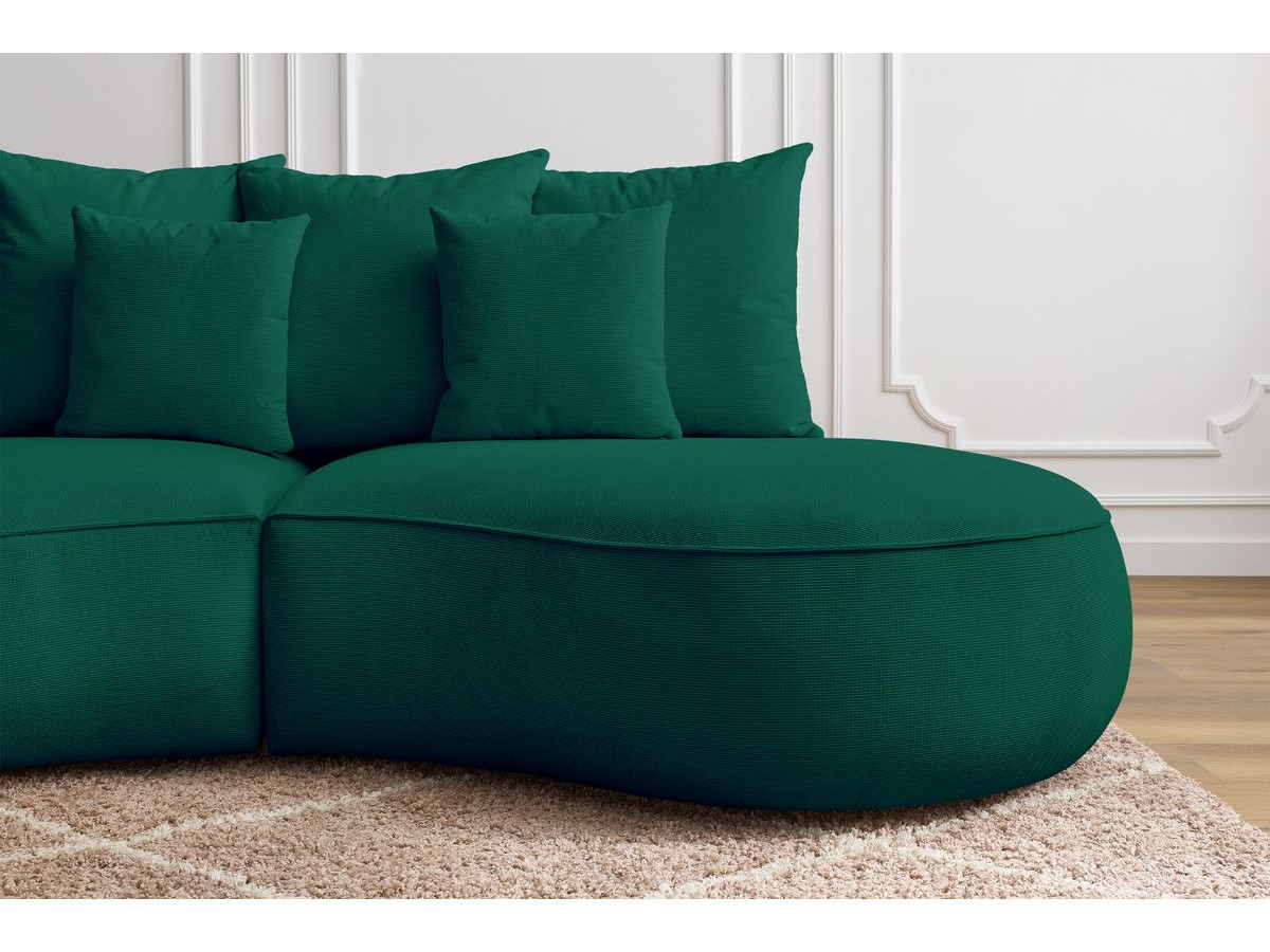 Bobochic Saint-germain Sofa 3-Sitzer Strukturstoff Grün