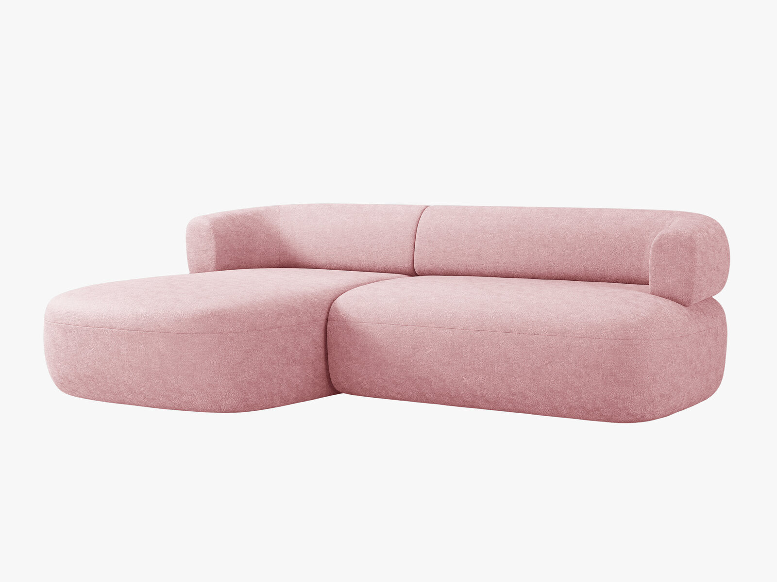 Micadoni 5-Sitzer Ecksofa Jenny Links Chenille Perfect Harmony Rosa