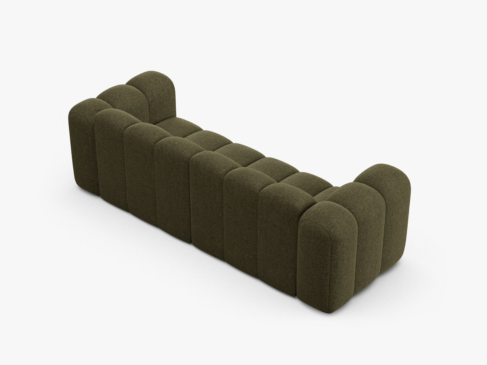 Micadoni Sofa Lupine 3-Sitzer Chenille Eden Grün