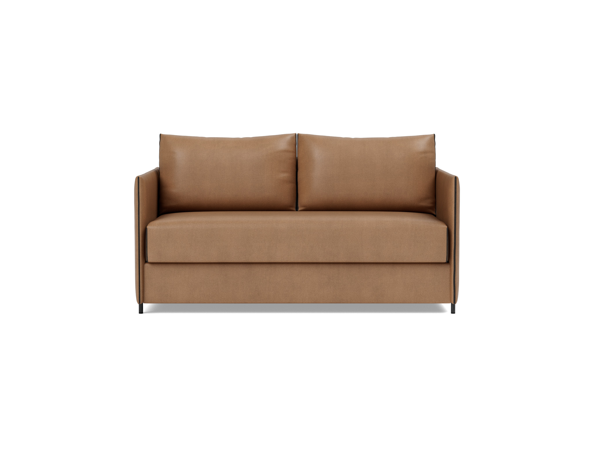Schlafsofa Luoma Lederoptik Faunal 551-Brown