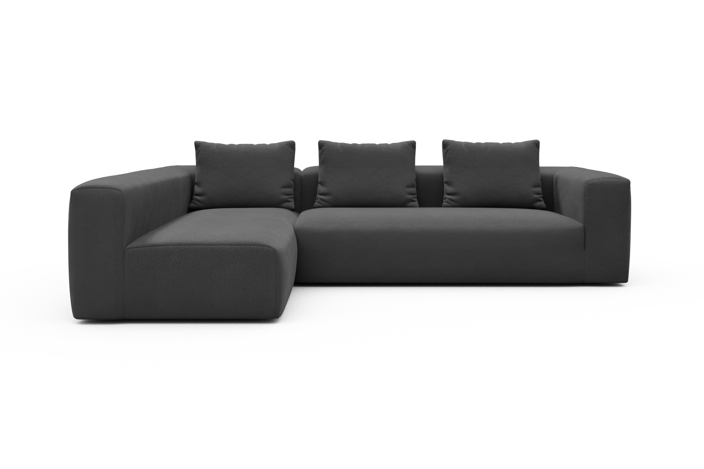 Skandi Home Ecksofa Fred 2x 2,5-Sitzer links offen Satya-Zinc moebelfaktor