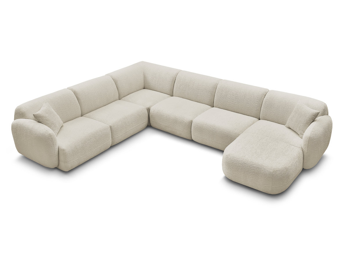 Bobochic Anda Wohnlandschaft Chenille Beige Ecke links