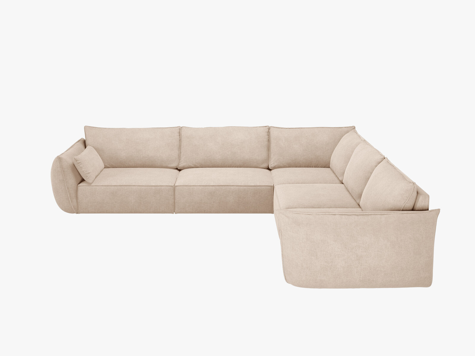 Micadoni Ecksofa Kaelle 7-Sitzer Chenille Over The Horizon Beige
