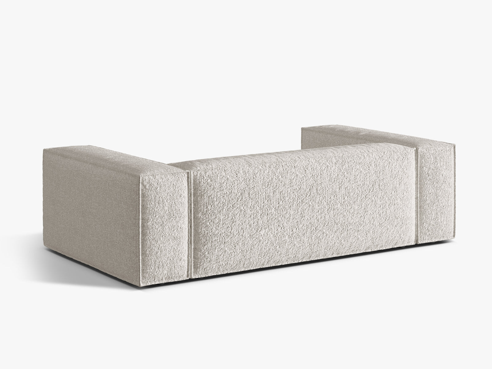 Micadoni Sofa Nuria 3-Sitzer Boucle Grau Beige Melange