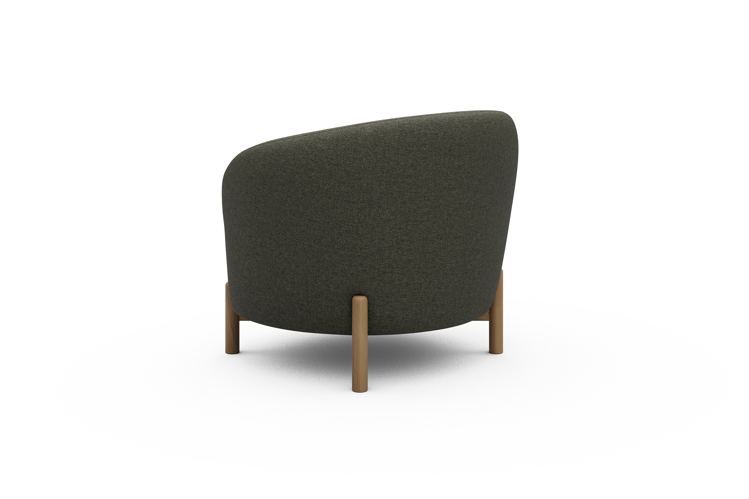 Sessel Ronda Holzbeine Eiche Natur Sama-Winter-Moss
