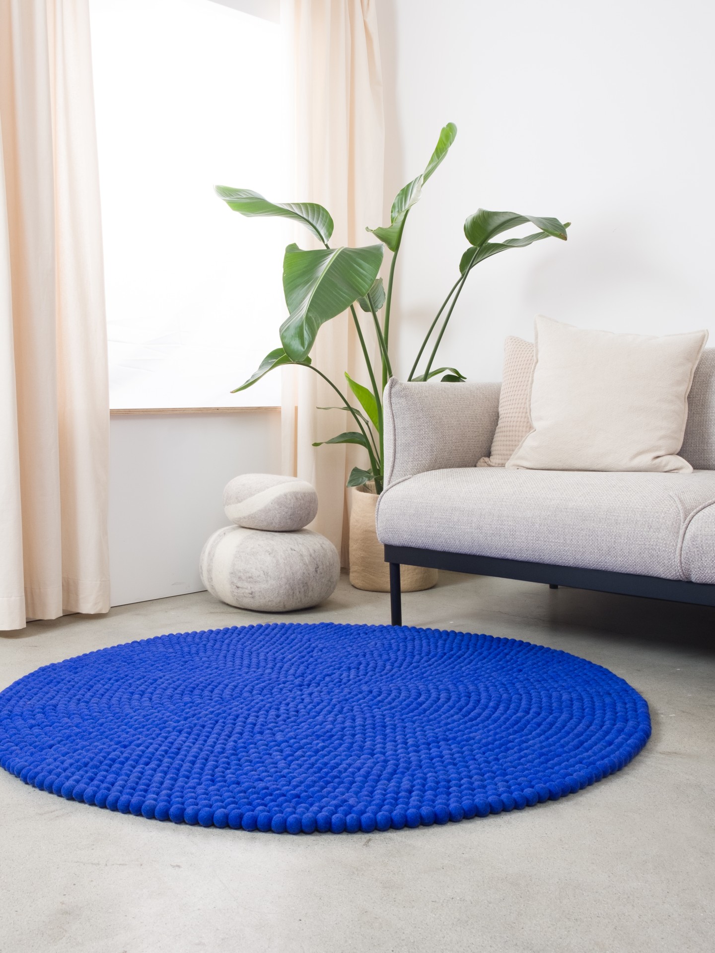 myfelt Isa Filzkugelteppich - 70 cm