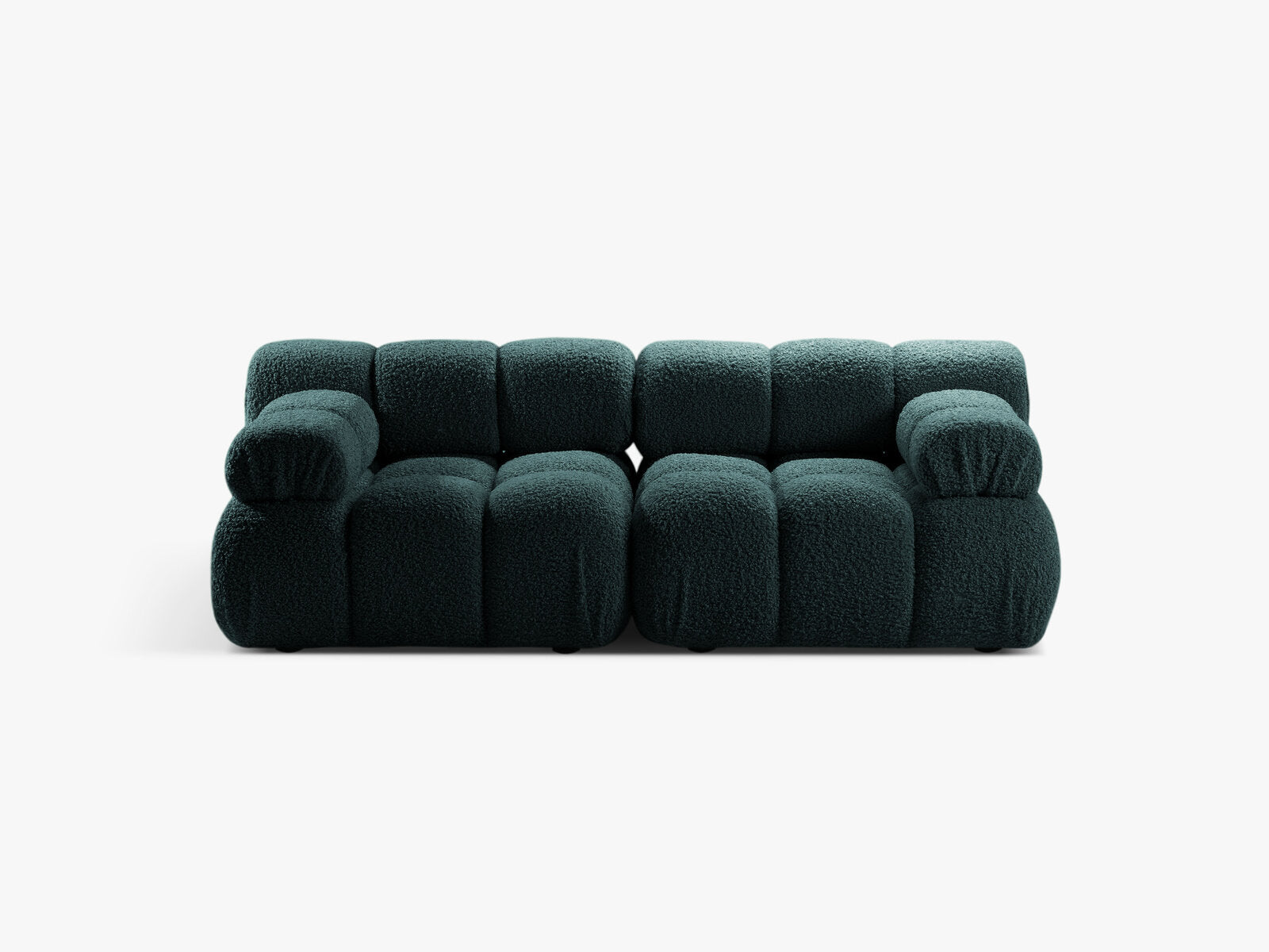 Micadoni Modulares Sofa Bellis 2-Sitzer Boucle Rolf Petrol