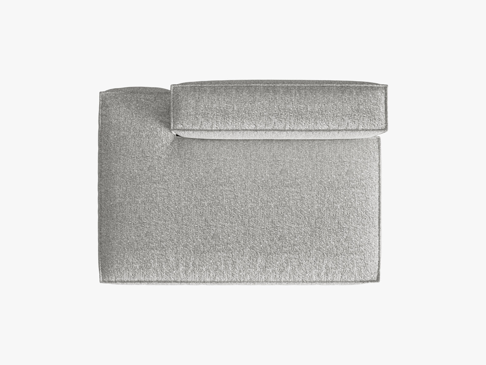 Micadoni Modul Nuria 3-Sitzer Links Boucle Silber