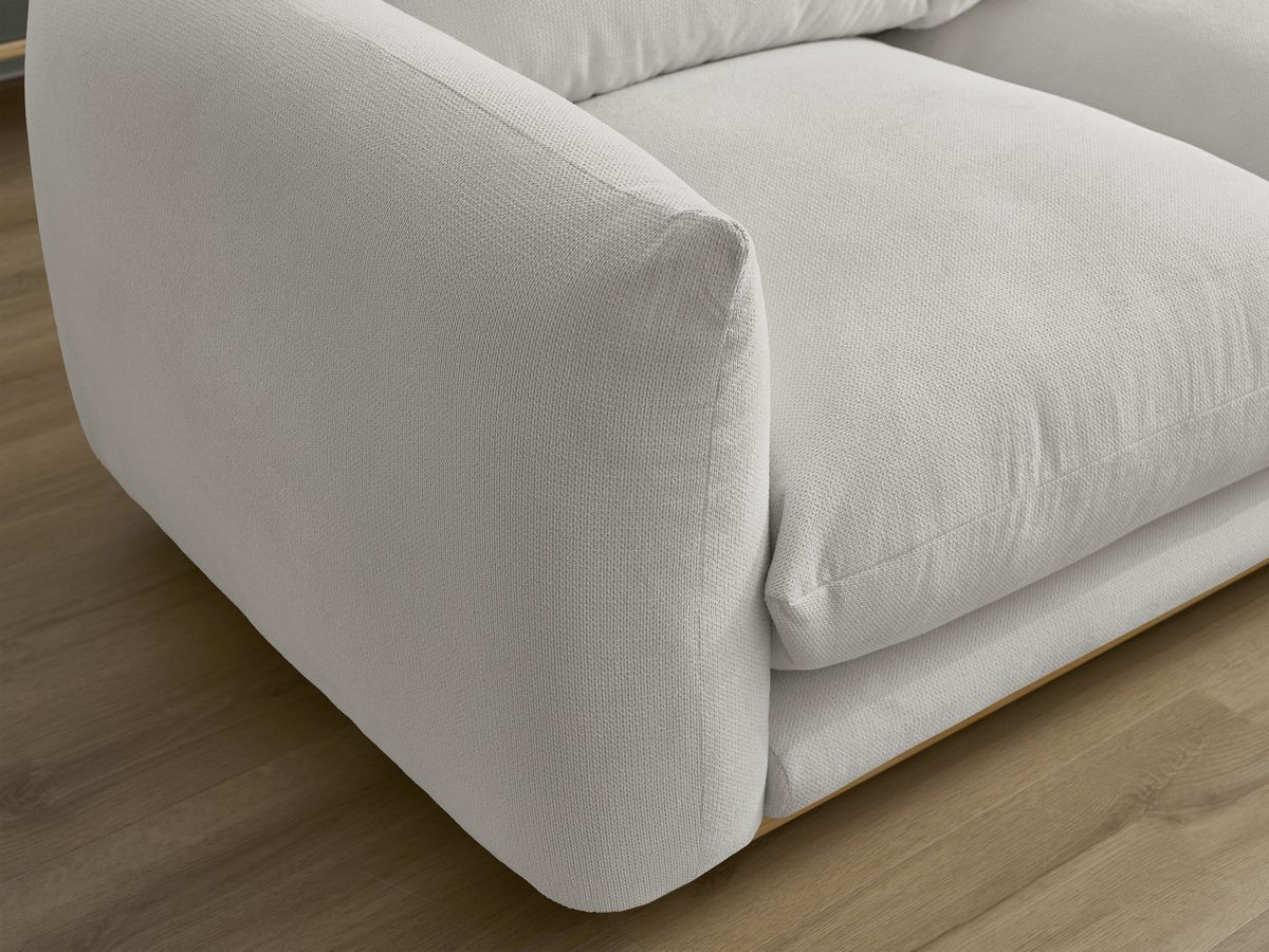 Bobochic Ernest Sofa 5-Sitzer Stoff Hellgrau