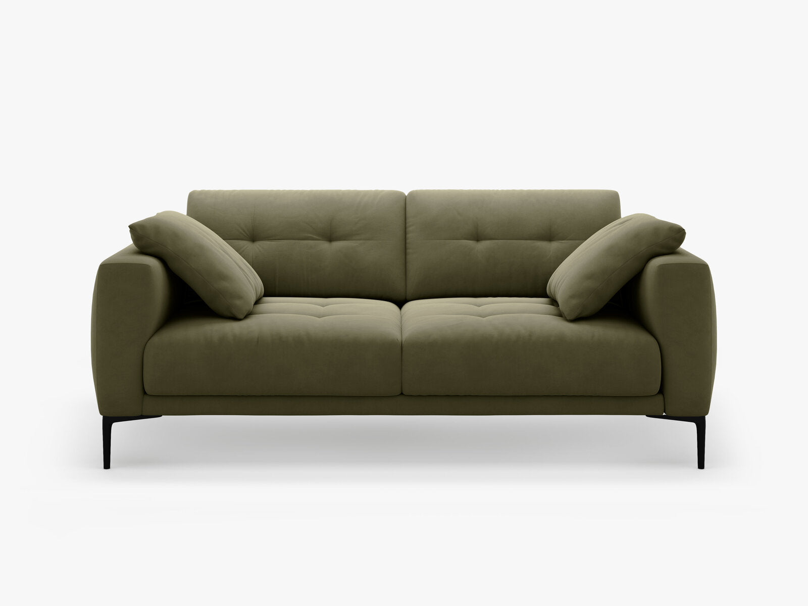 Micadoni Sofa Bemy 3-Sitzer Samt Grün
