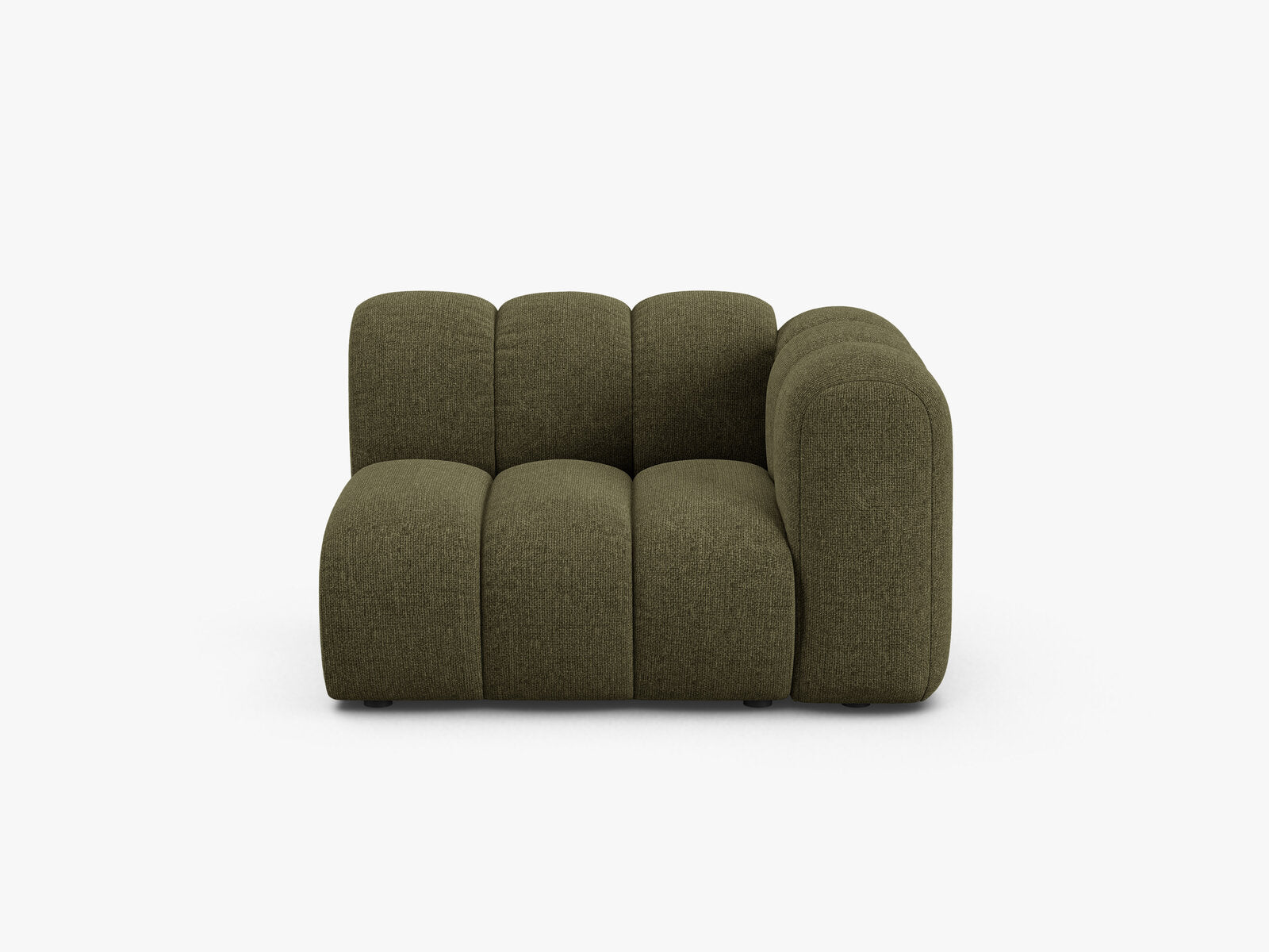Micadoni Modul Lupine 1-Sitzer Rechts Chenille Eden Grün